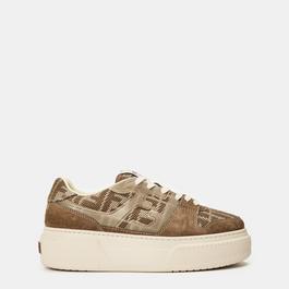 Fendi Denim Platform Trainers