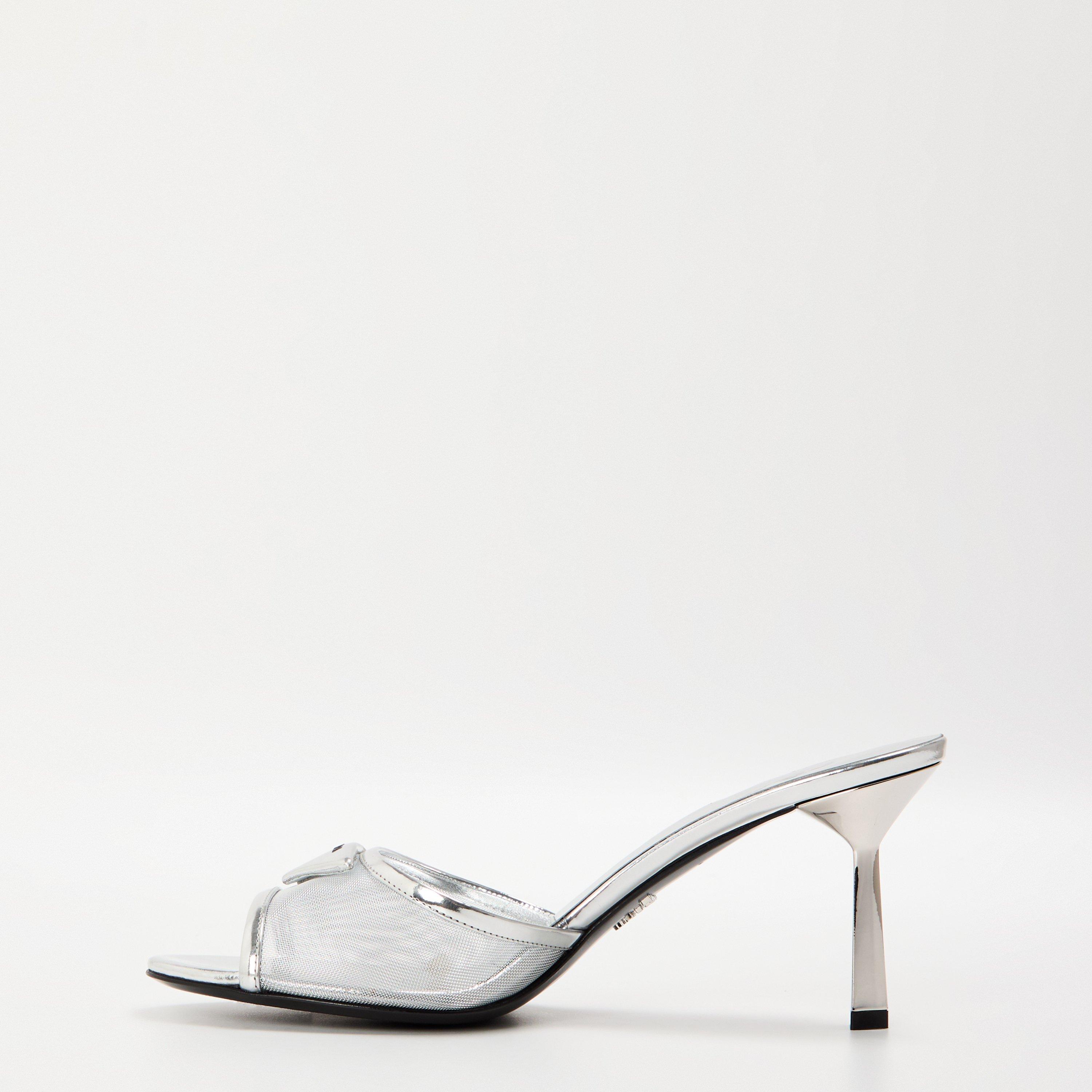 Argento - Prada - Prada Mesh Mule Ld62 - 2