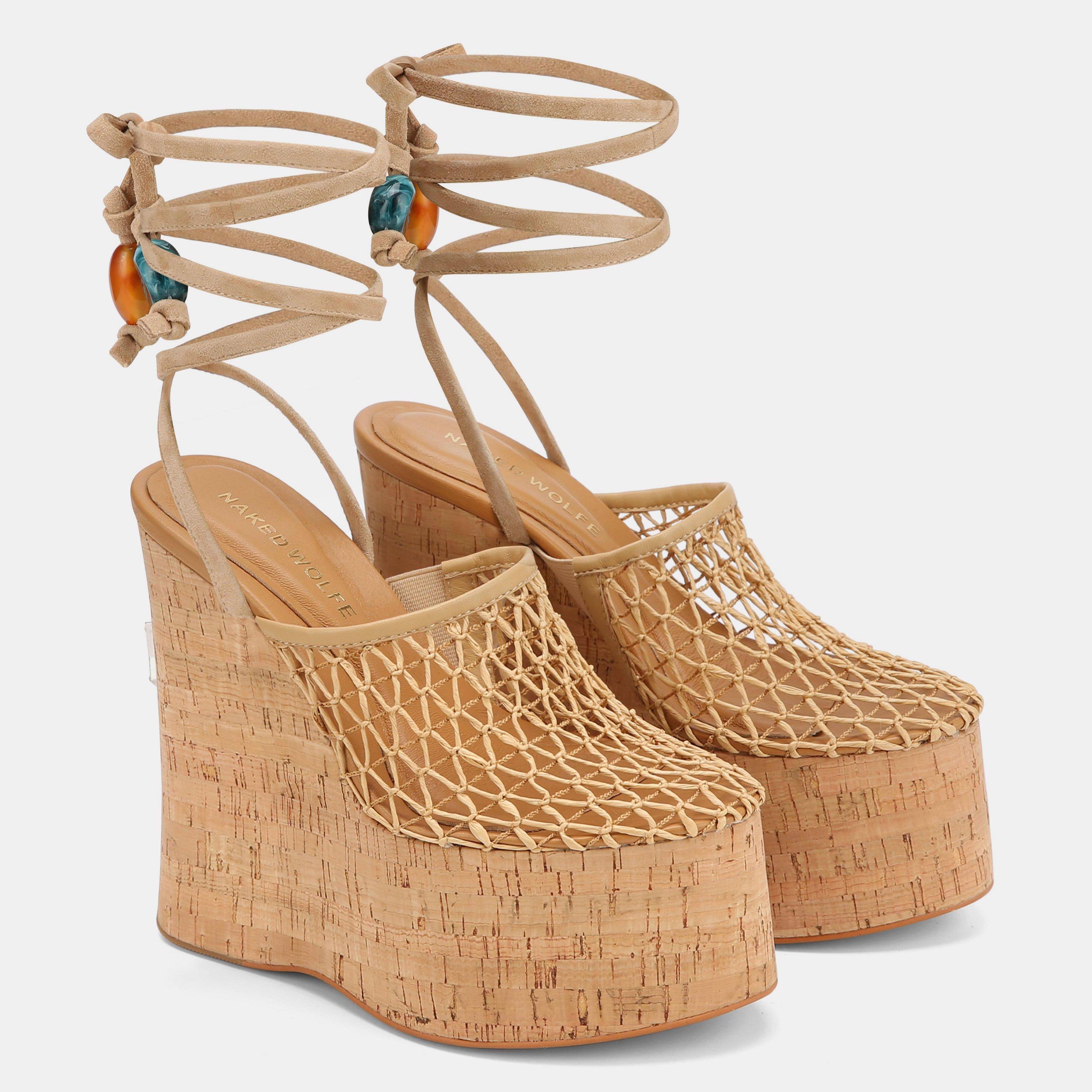 Camel - Naked Wolfe - Wolfe Iris Wedges Ld62 - 2