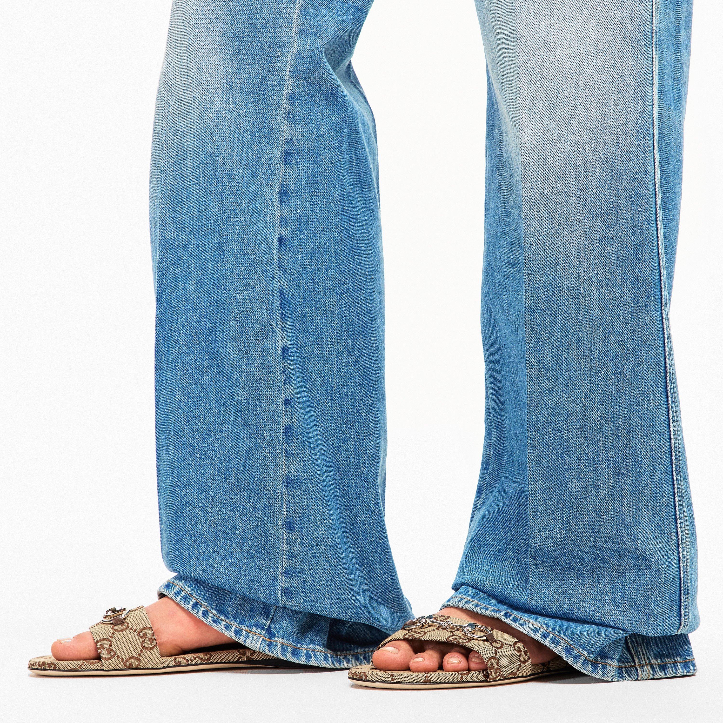 Camel/Beige - Gucci - Women's Siada Slide Flat Sandals - 3