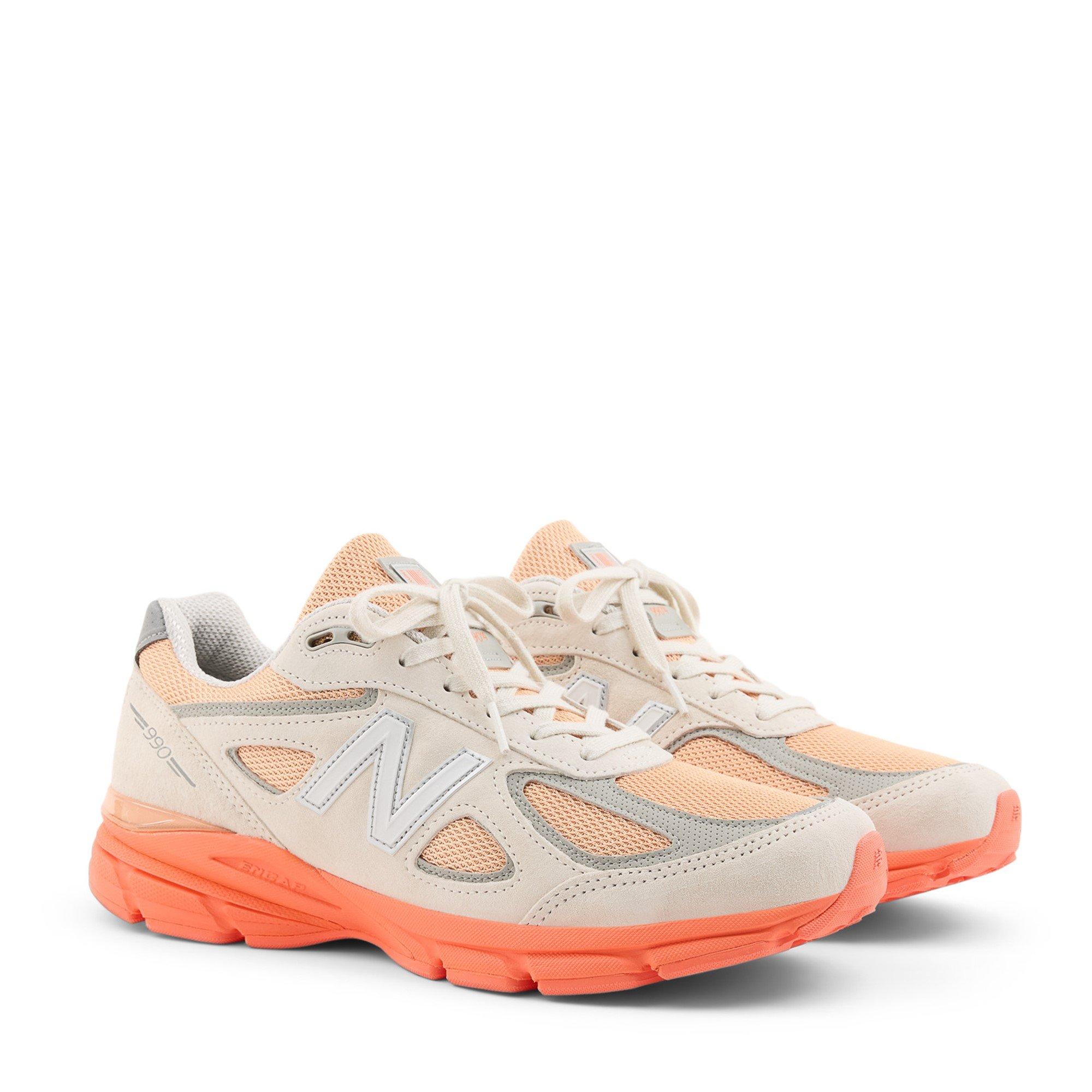 Orange/Beige - New Balance - NB 990v4 Made in USA - 3