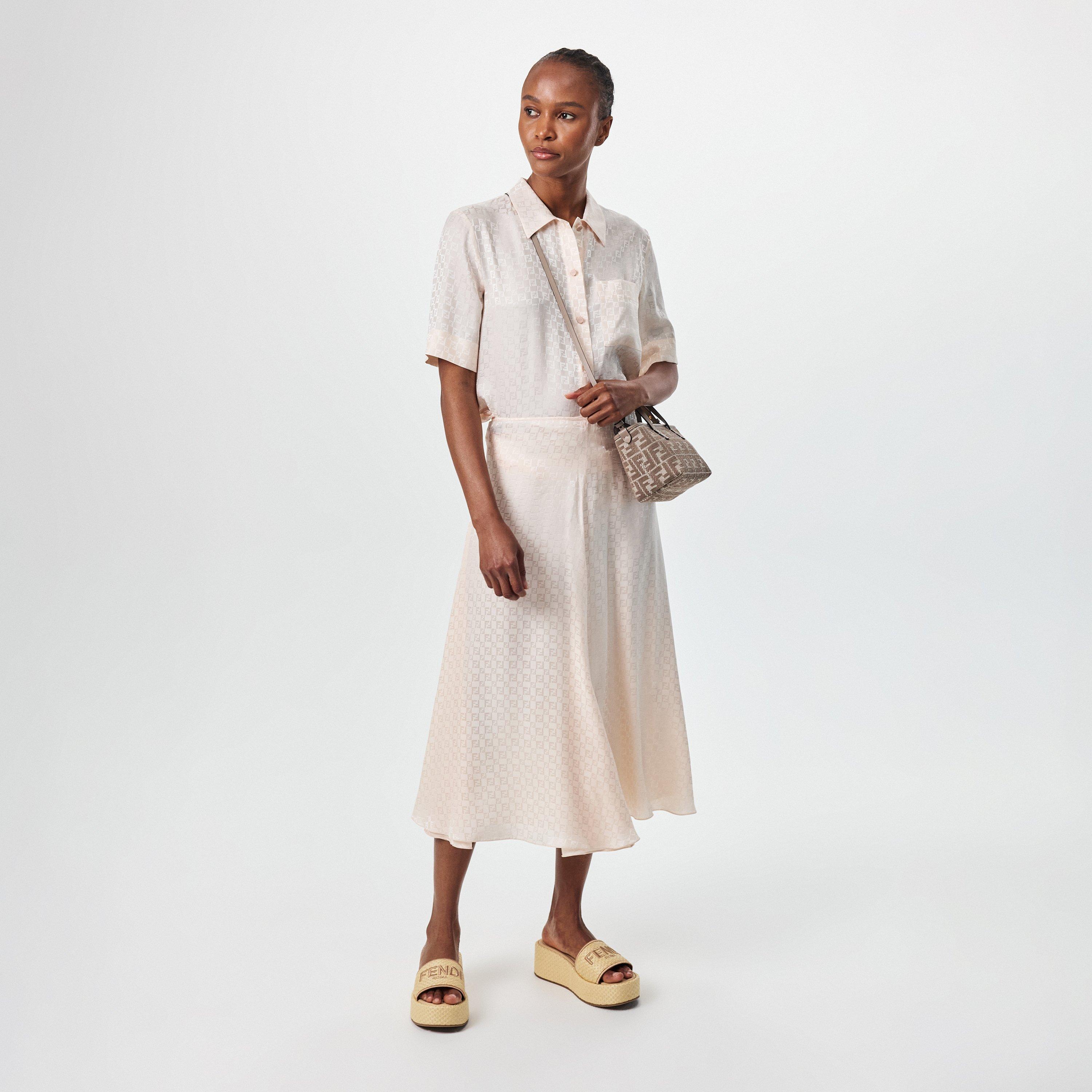 Naturale - Fendi - Women's Woven Flatform Sandals - 6