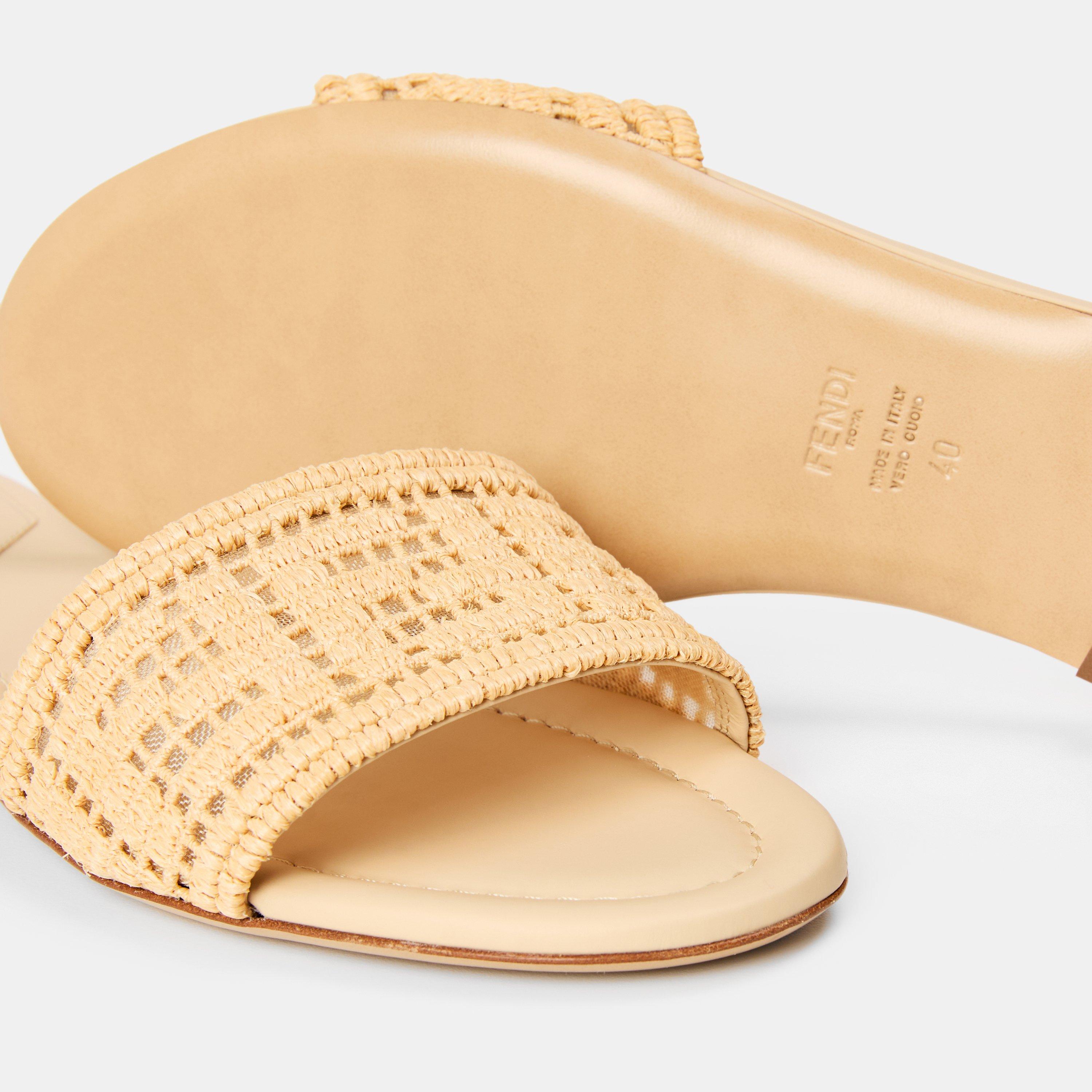 Nudo Rafia - Fendi - Sunshine Raffia Slides - 4