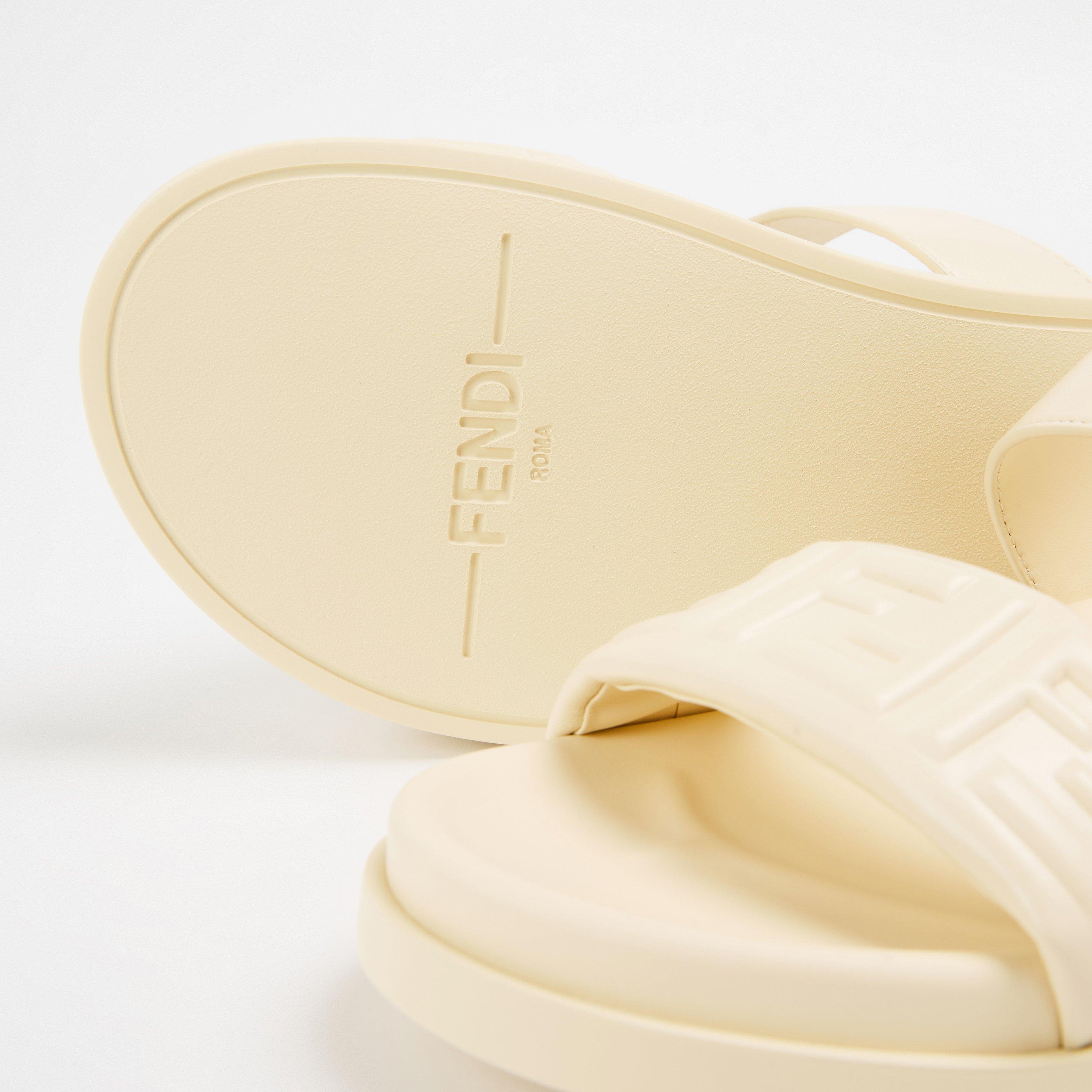 Banana - Fendi - Women's Double Strap Leather Flat Sandals - 4