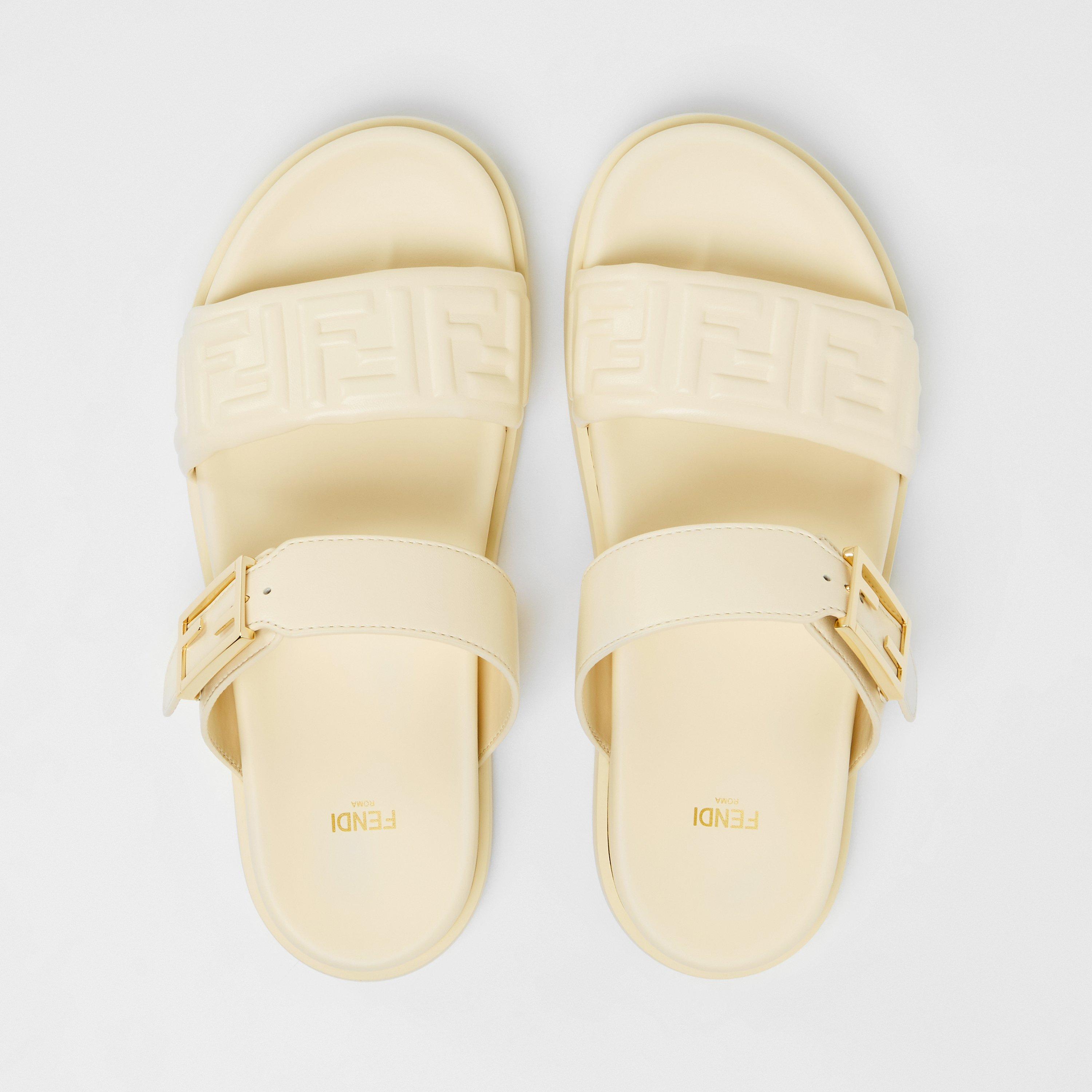 Banana - Fendi - Women's Double Strap Leather Flat Sandals - 5