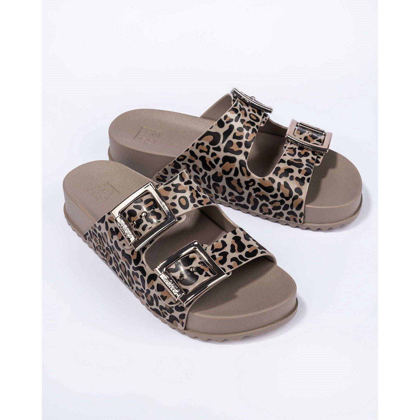 Zaxy Women's Flat Sandals - Brown - 5 (38)