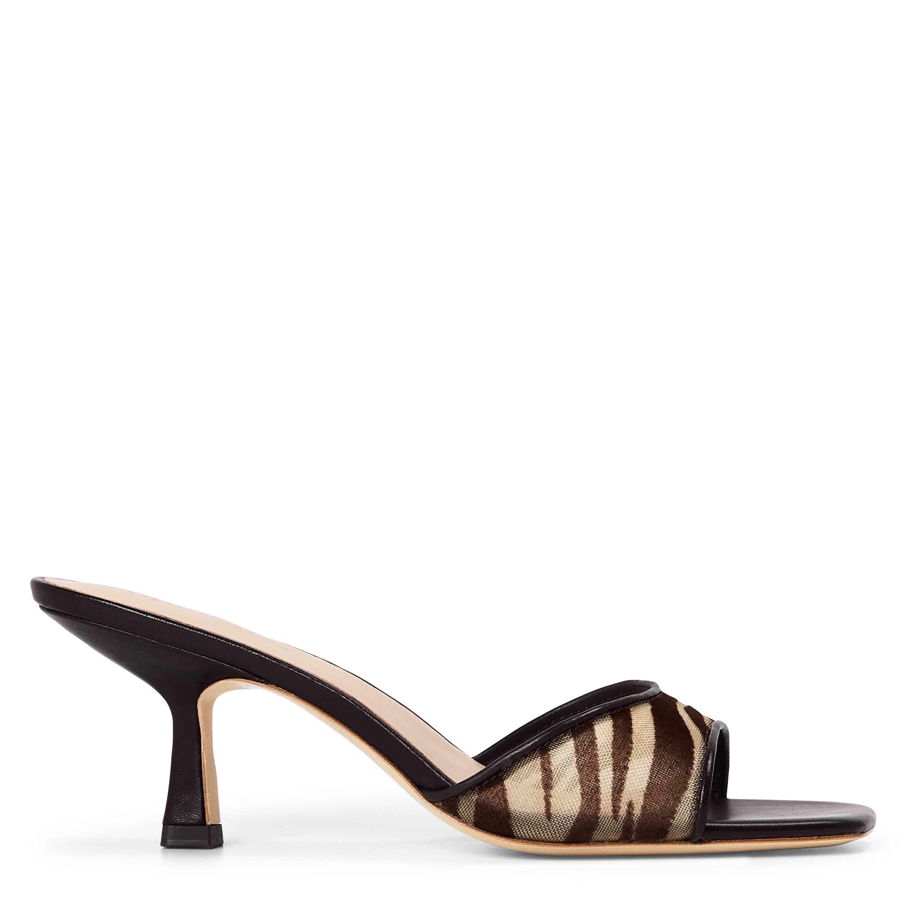 Dark Brown - Loeffler Randall - Women's Tavia Mesh Heeled Mules - 1