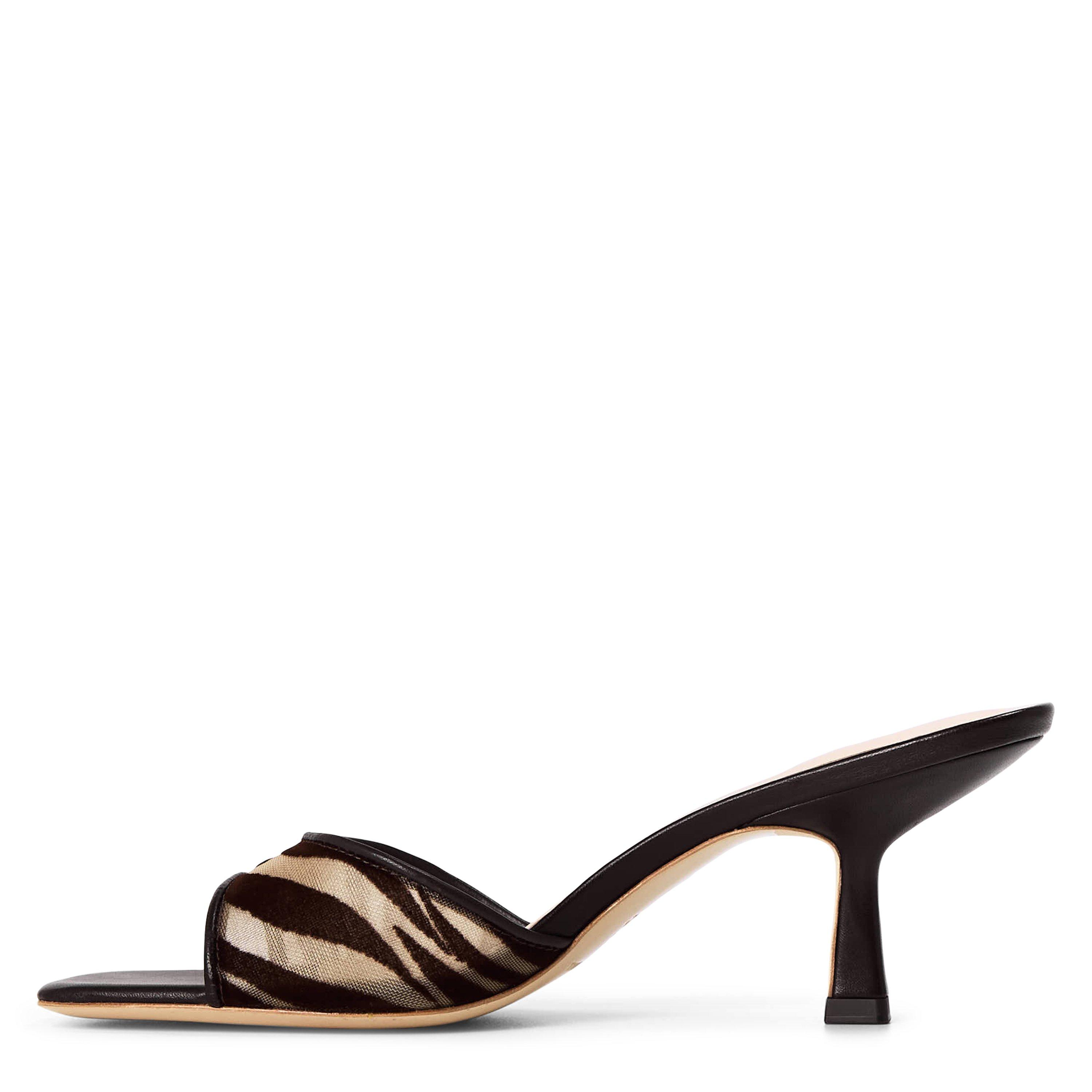 Dark Brown - Loeffler Randall - Women's Tavia Mesh Heeled Mules - 2