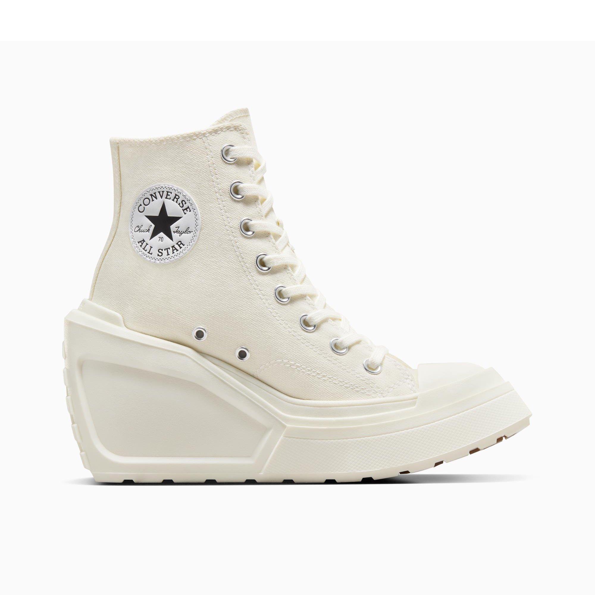 Converse Women's Chuck 70 De Luxe Wedge Heeled Sandals - 286-Egret/Bla - 5.5 (38.5)