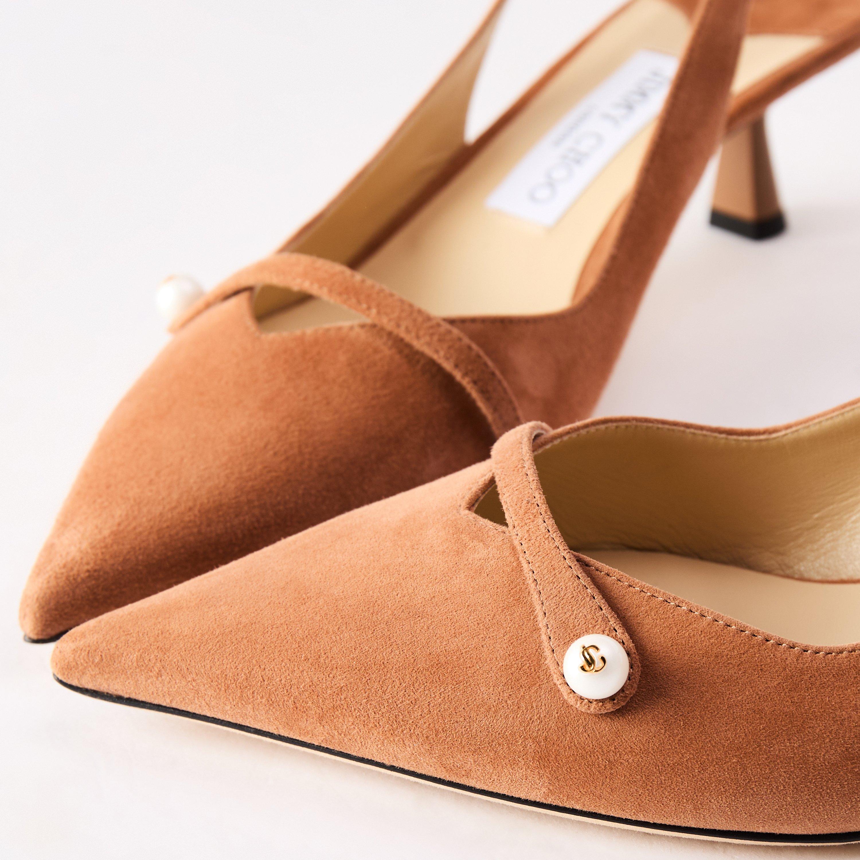 Toffee - Jimmy Choo - Women's Amita 45 Slingback - 4