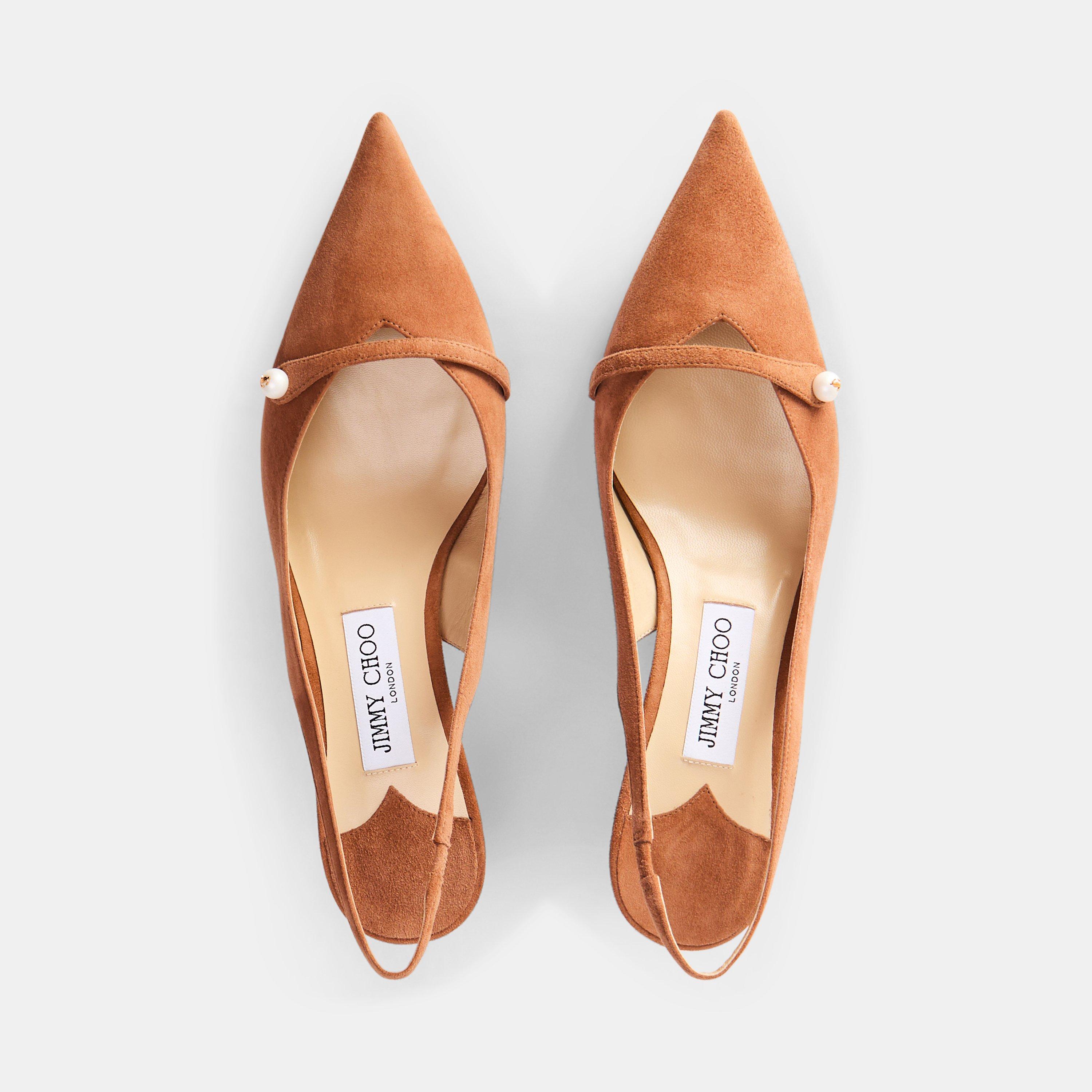 Toffee - Jimmy Choo - Women's Amita 45 Slingback - 5