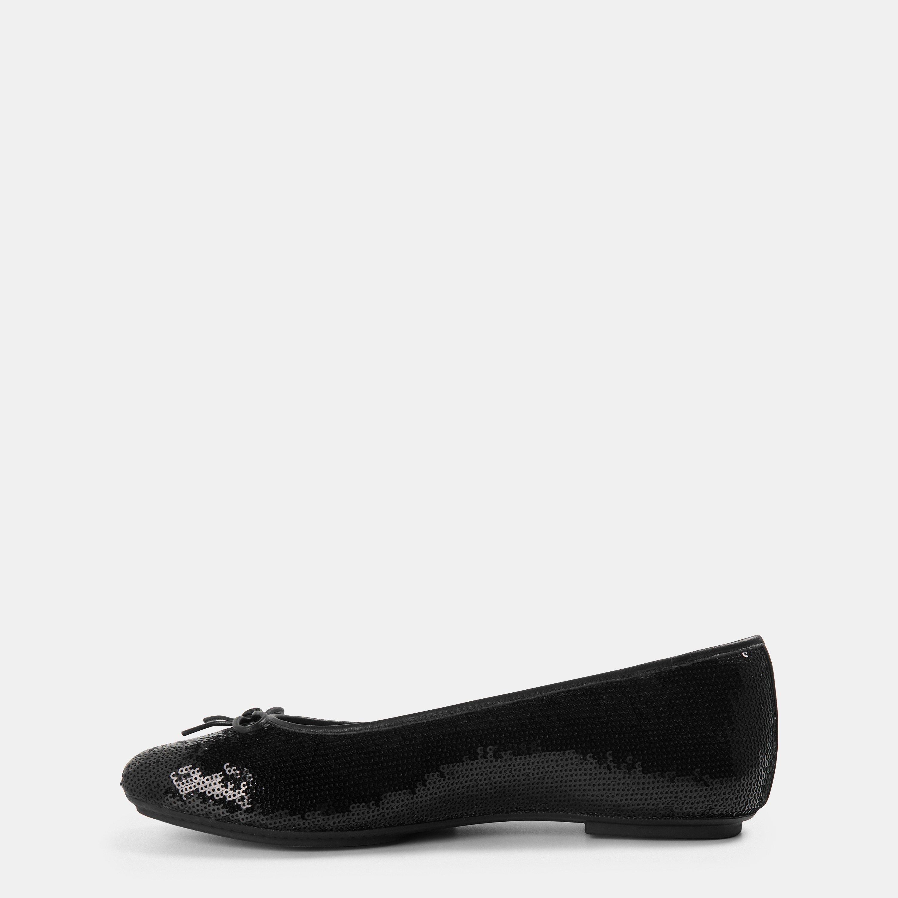 Black - Fitflop - Women's Bow Sequin Ballet Pump - 2