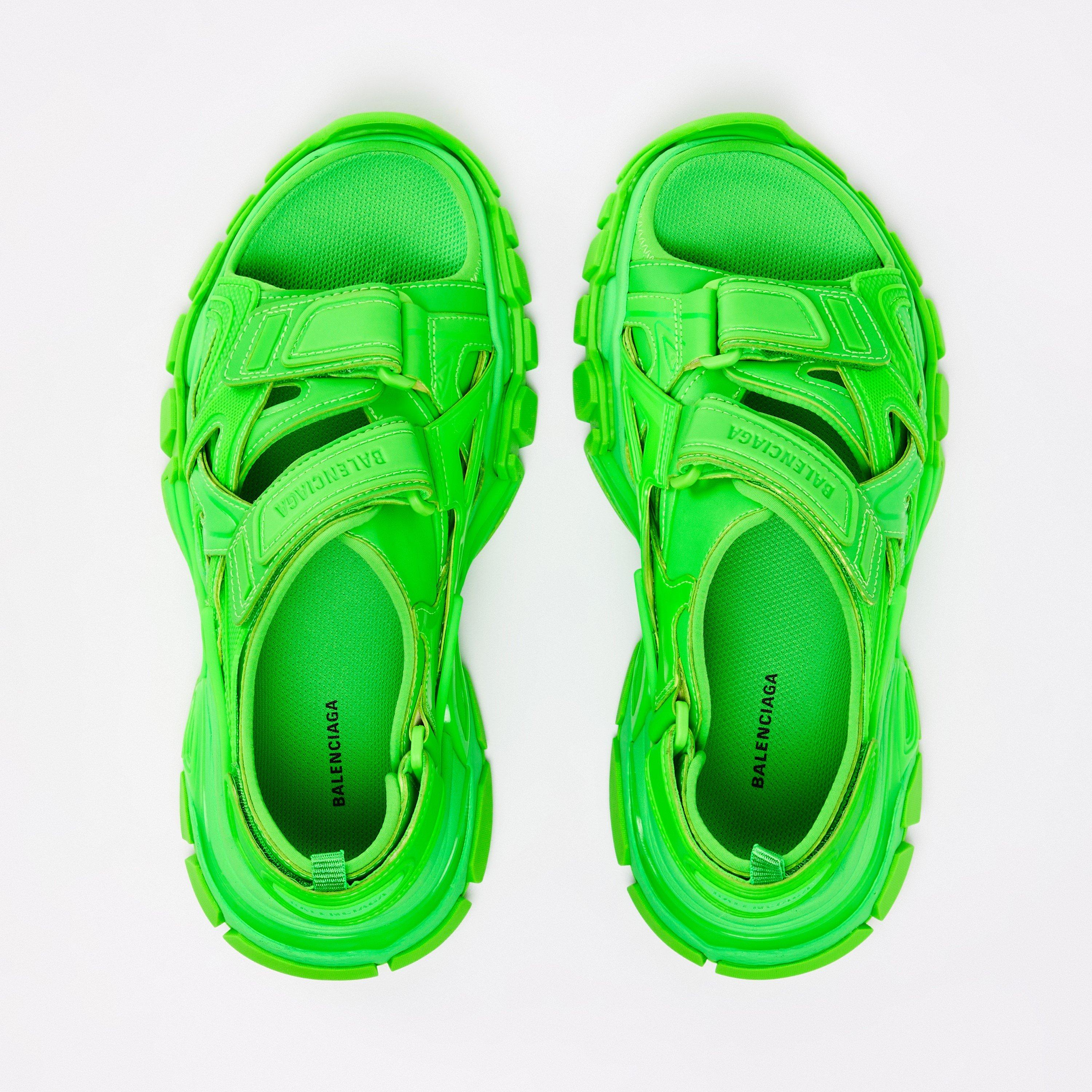 Fluo Green - Balenciaga - Track Sandals - 4