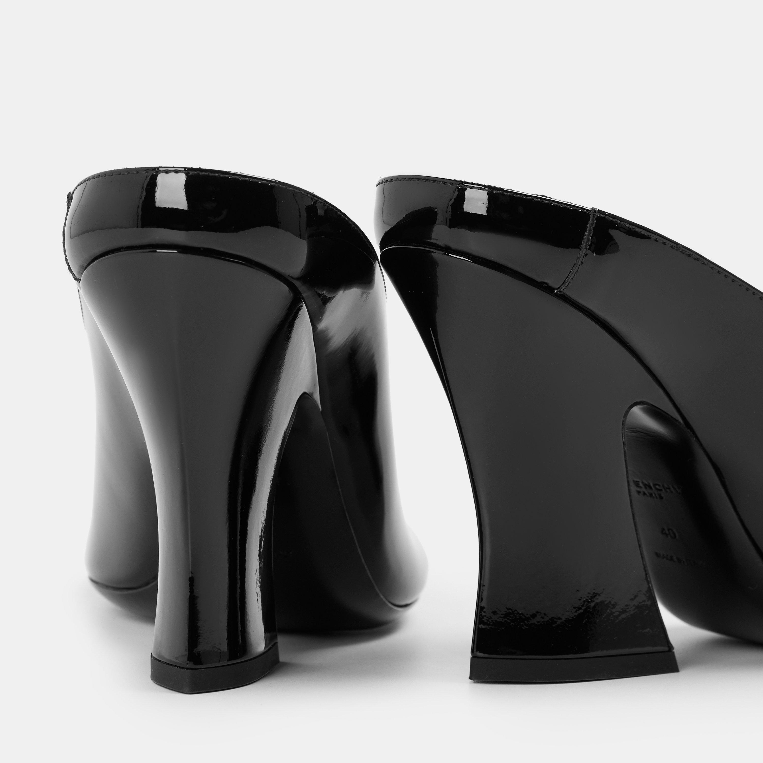 Black - GIVENCHY - Sculpted Heeled Mules - 4