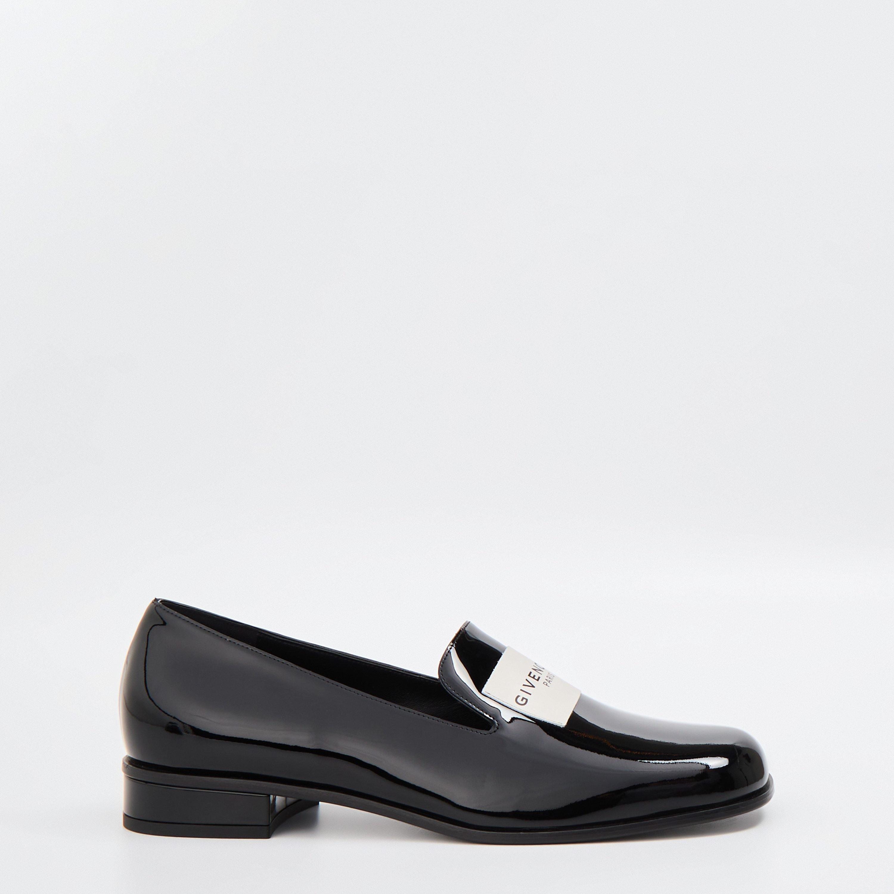GIVENCHY Patent Tux Loafers - Black - Size 5 (38)