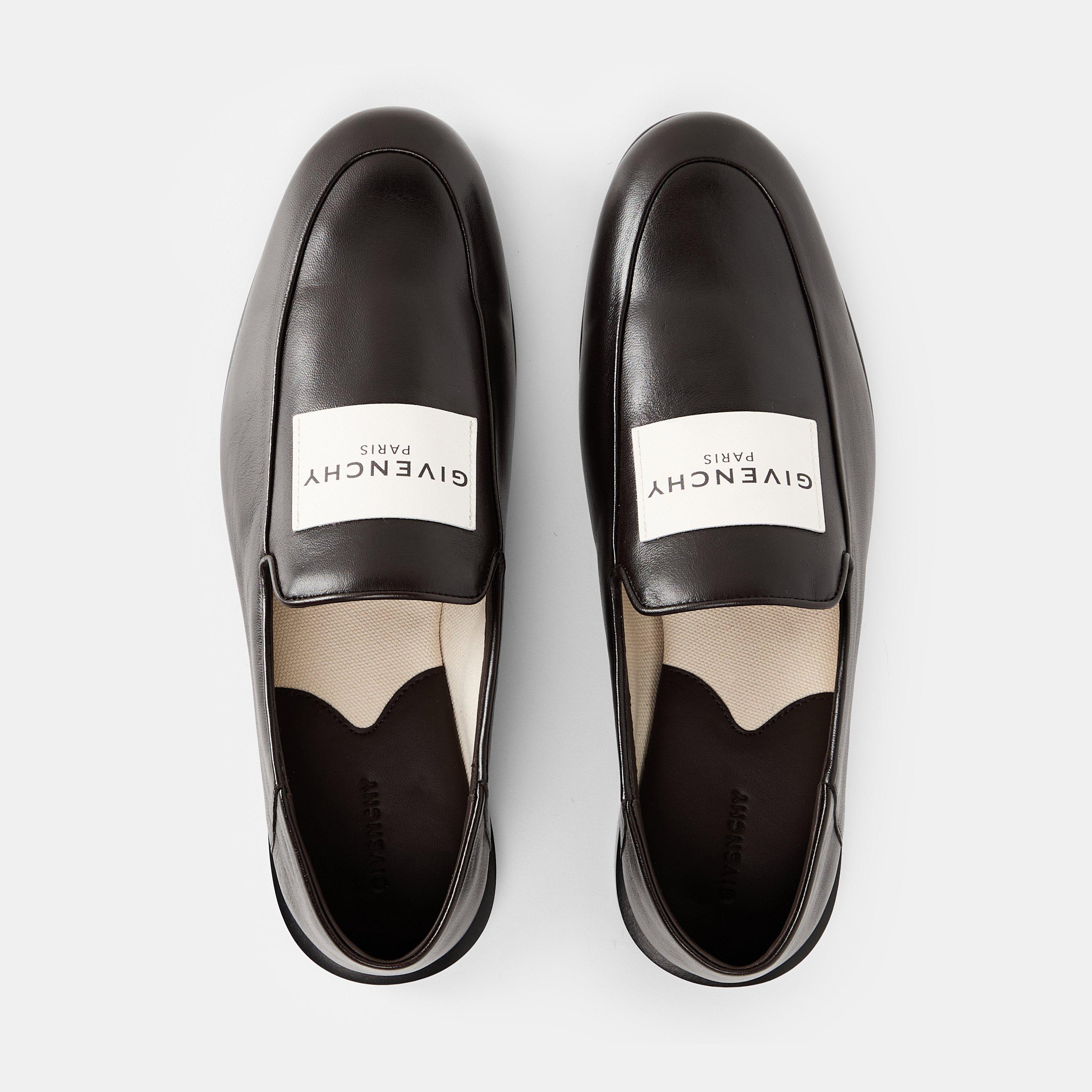 Chocolate - GIVENCHY - Leather Label Loafers - 5