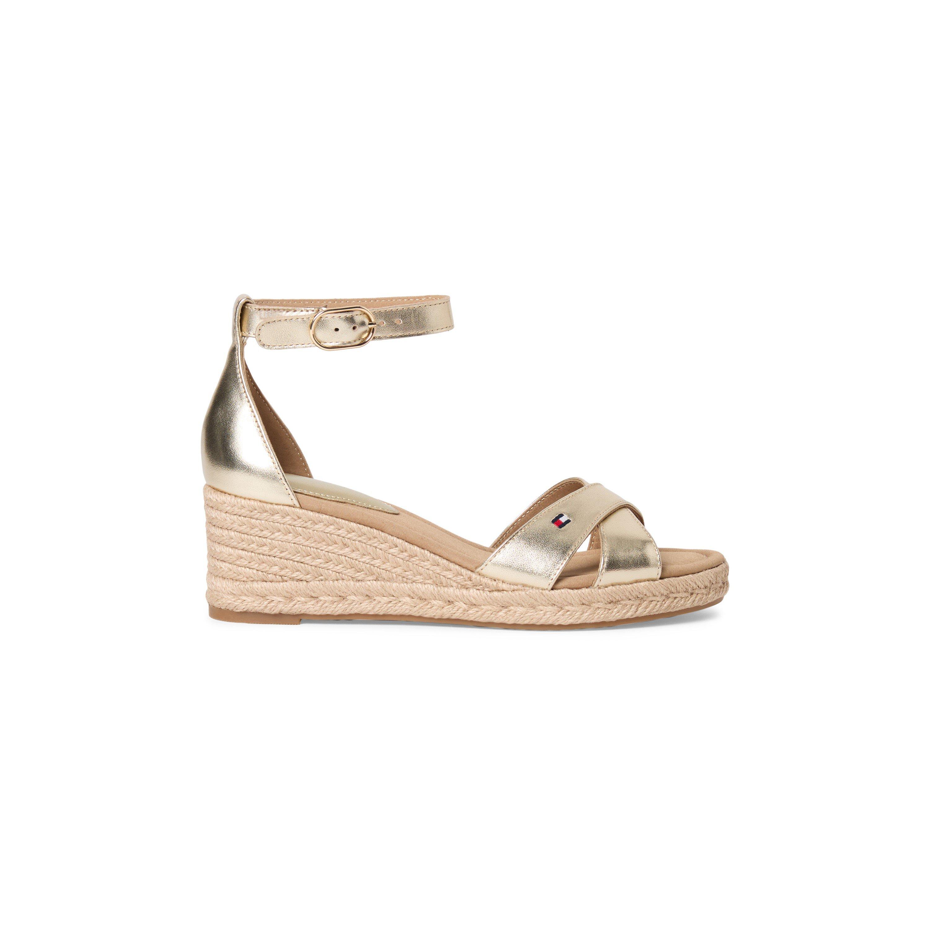 Tommy Hilfiger Women's Wedge Sandals - Gold - 4 (37)