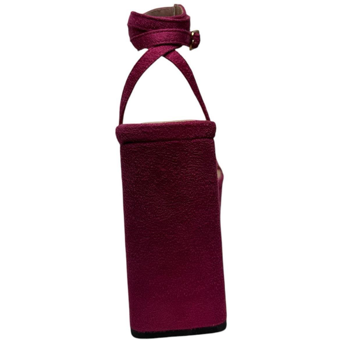 Fuchsia ruskind - Chic - Women's Square Toe Block Platform Heeled Sandal - 4