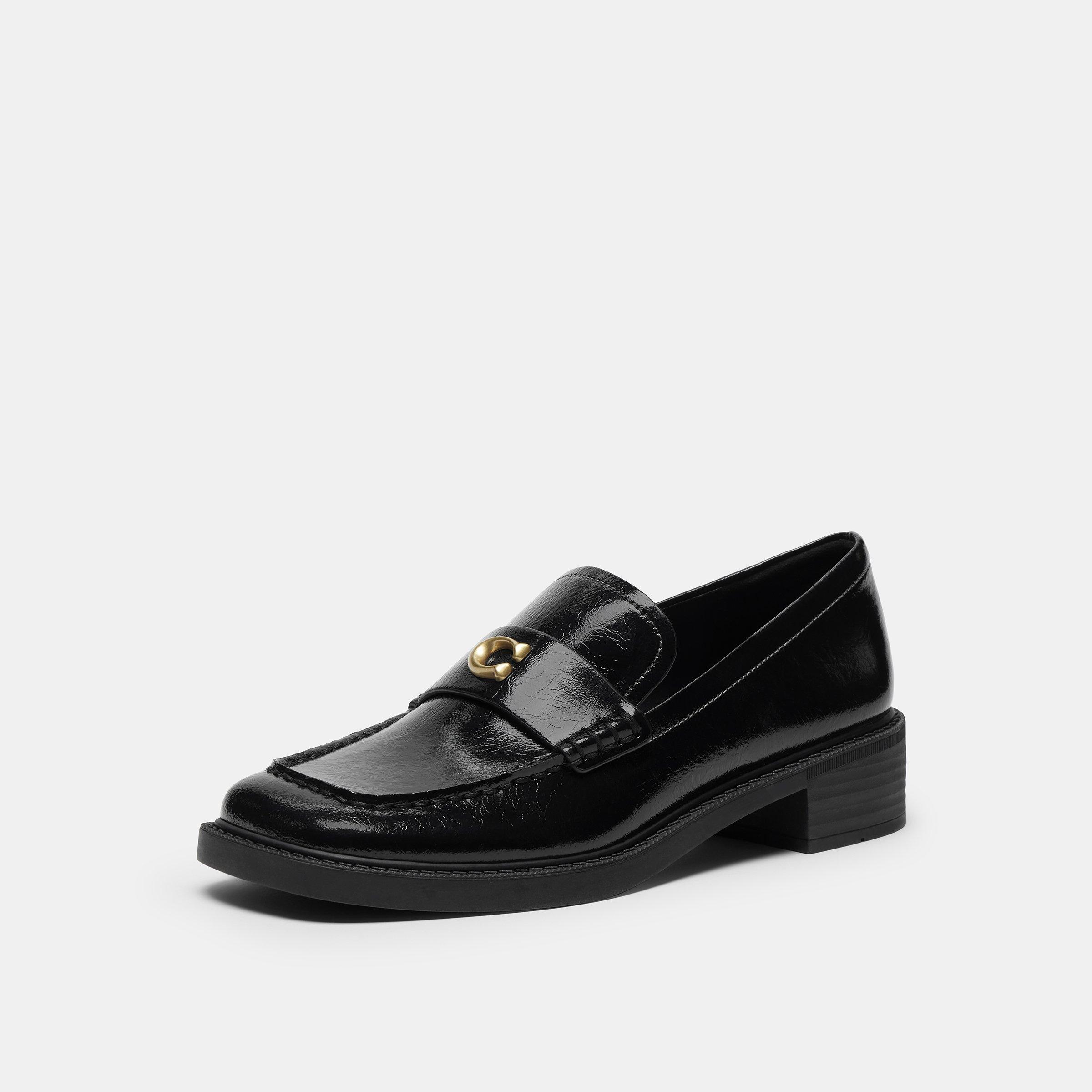 Black - Coach - Women's Glazed Penny Loafers - 2