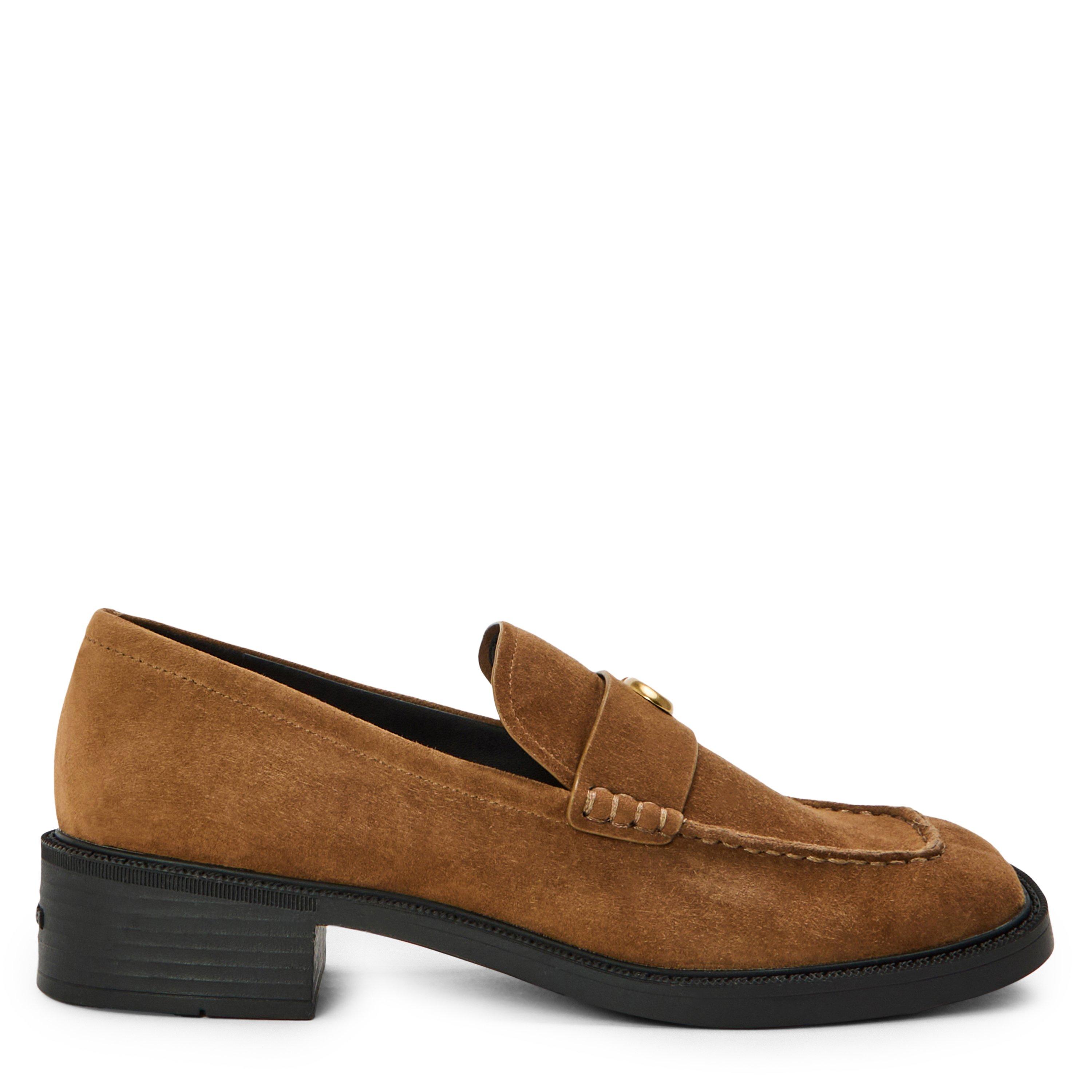 Coconut Suede - Coach - Women's Glazed Penny Loafers - 1