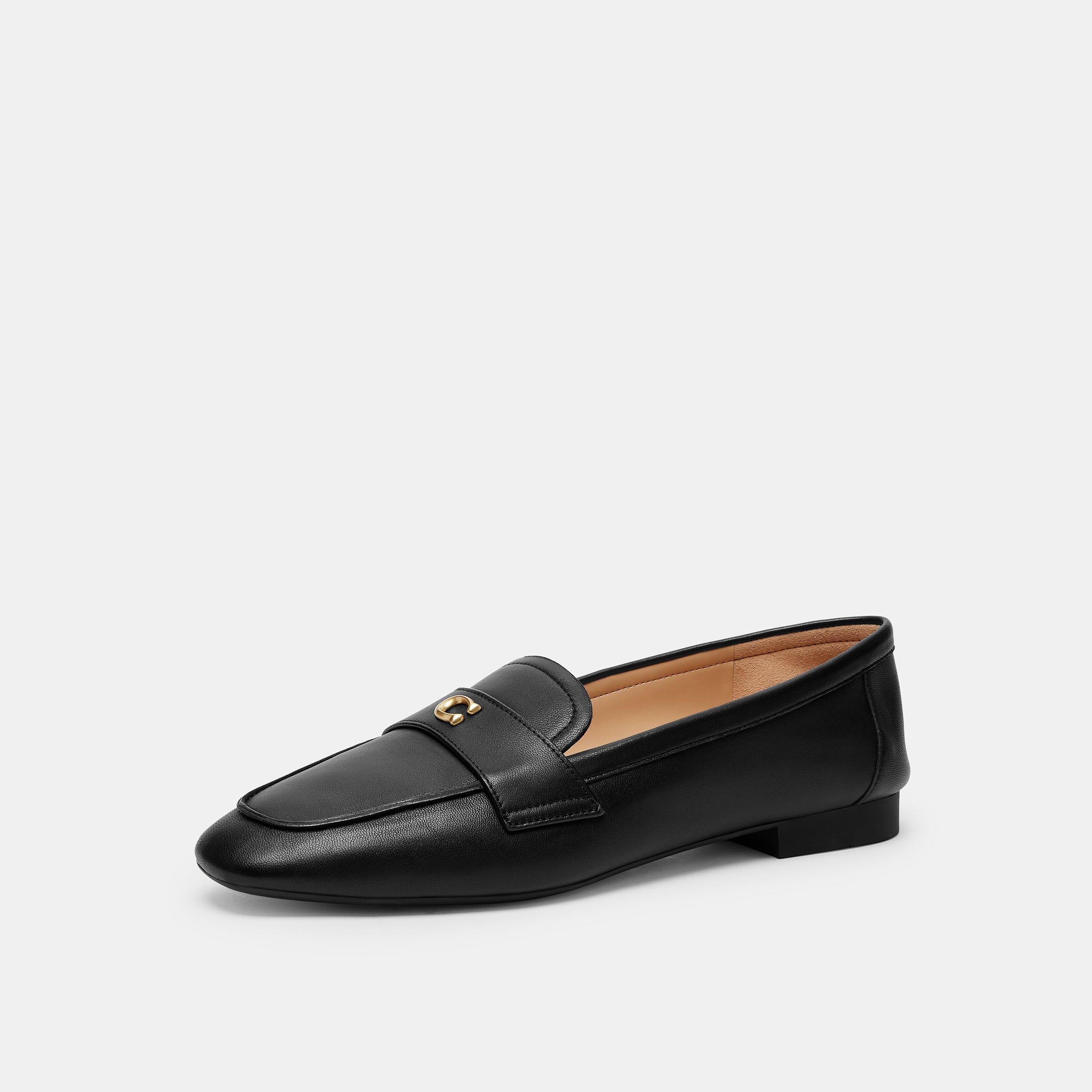 Black Leather - Coach - Women's Sculptd Loafers - 2