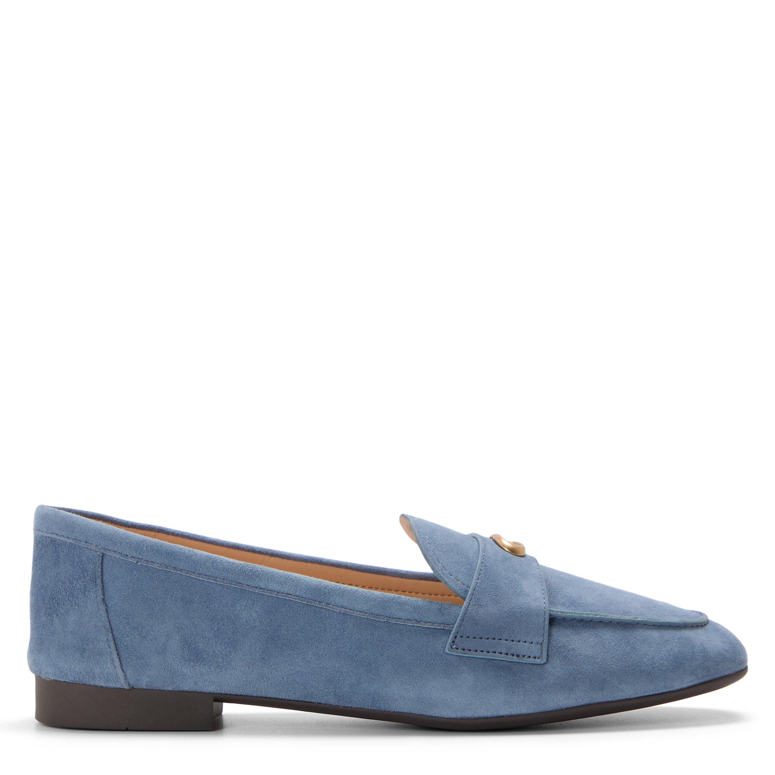 Coach Women's Sculptd Loafers - Denim Suede - Size 5 (38)