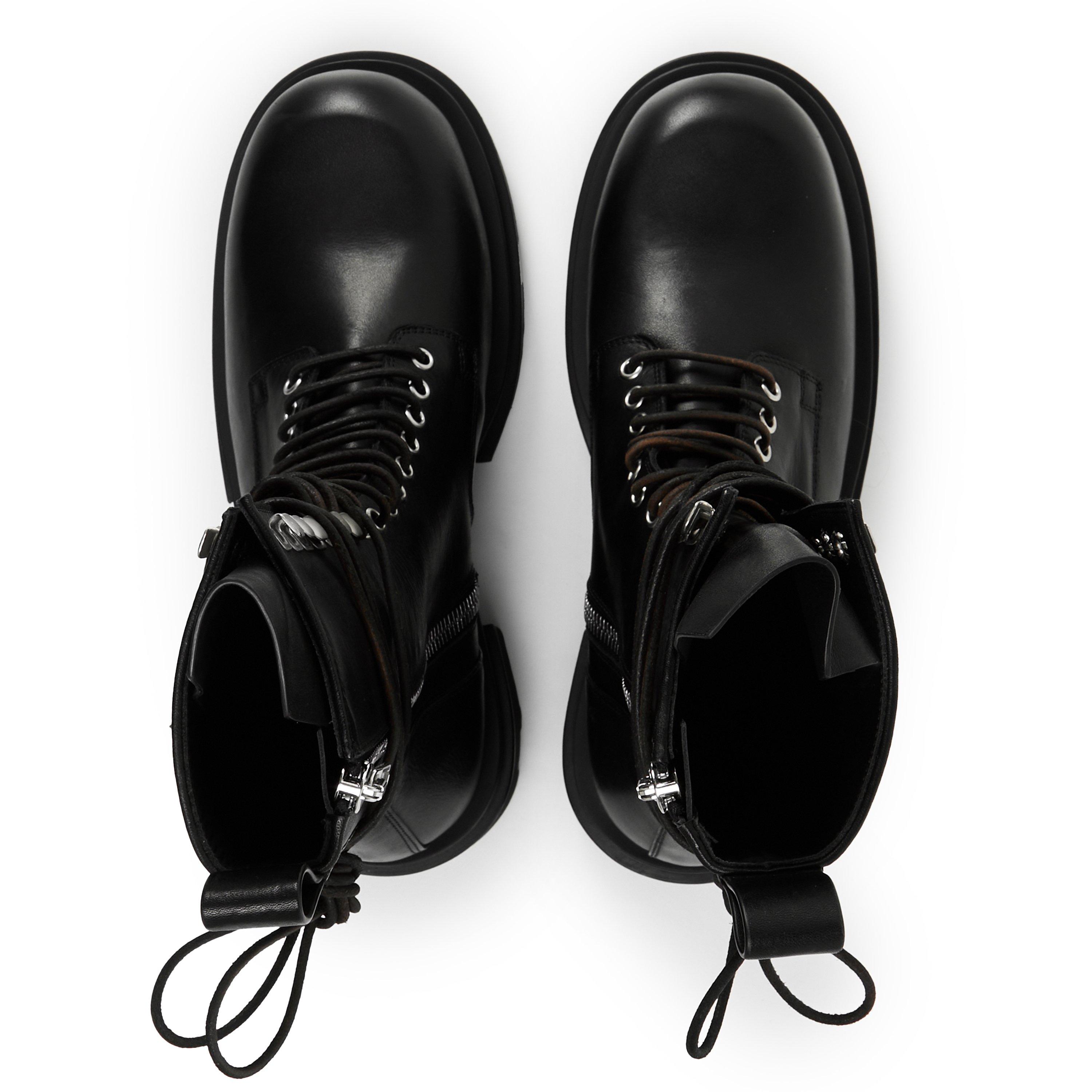Black - Rick Owens - Rick Lace Up Bogun Sn64 - 4