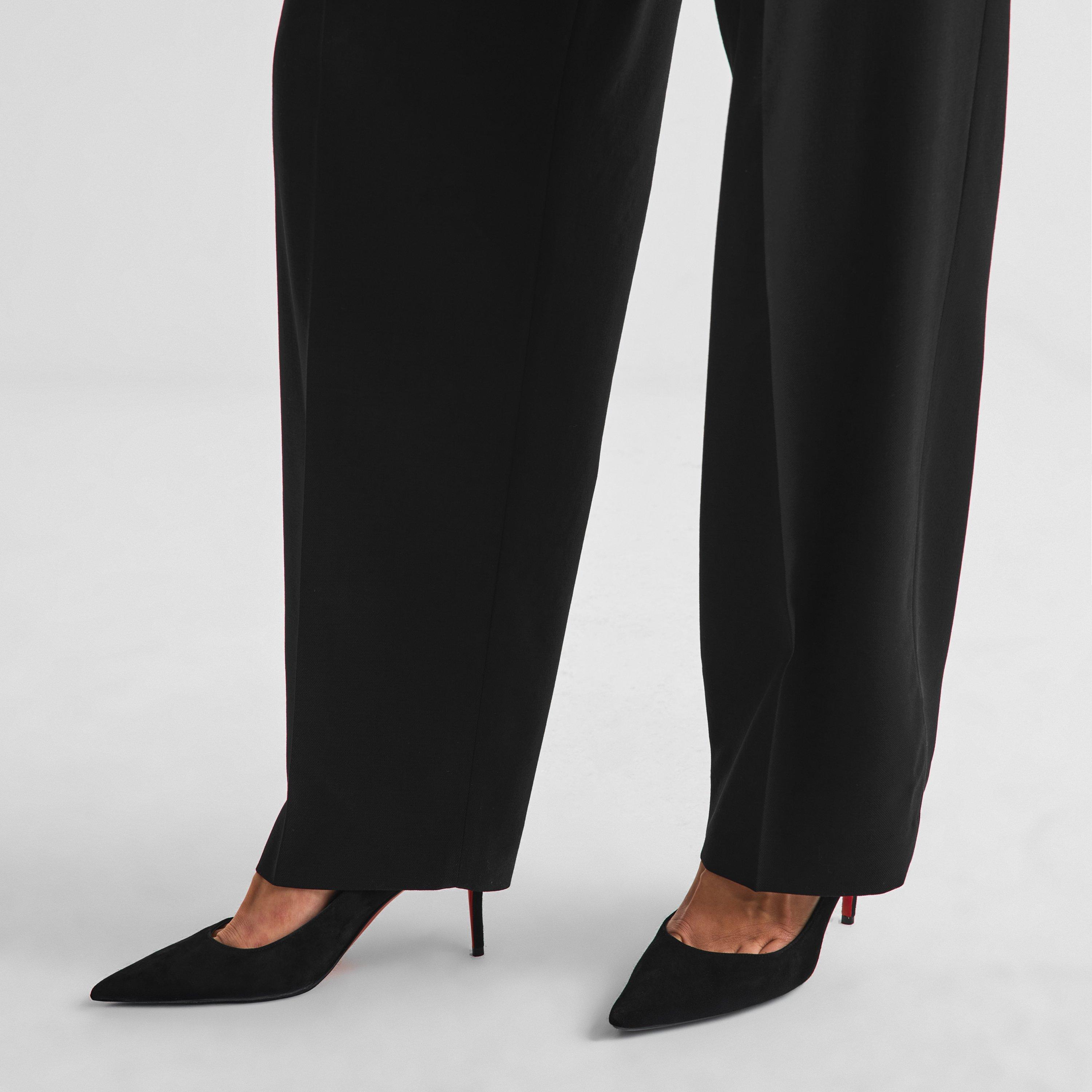 Black - Christian Louboutin - Women's Pointed Toe Lacquered Sole Stiletto Court Shoes - 3