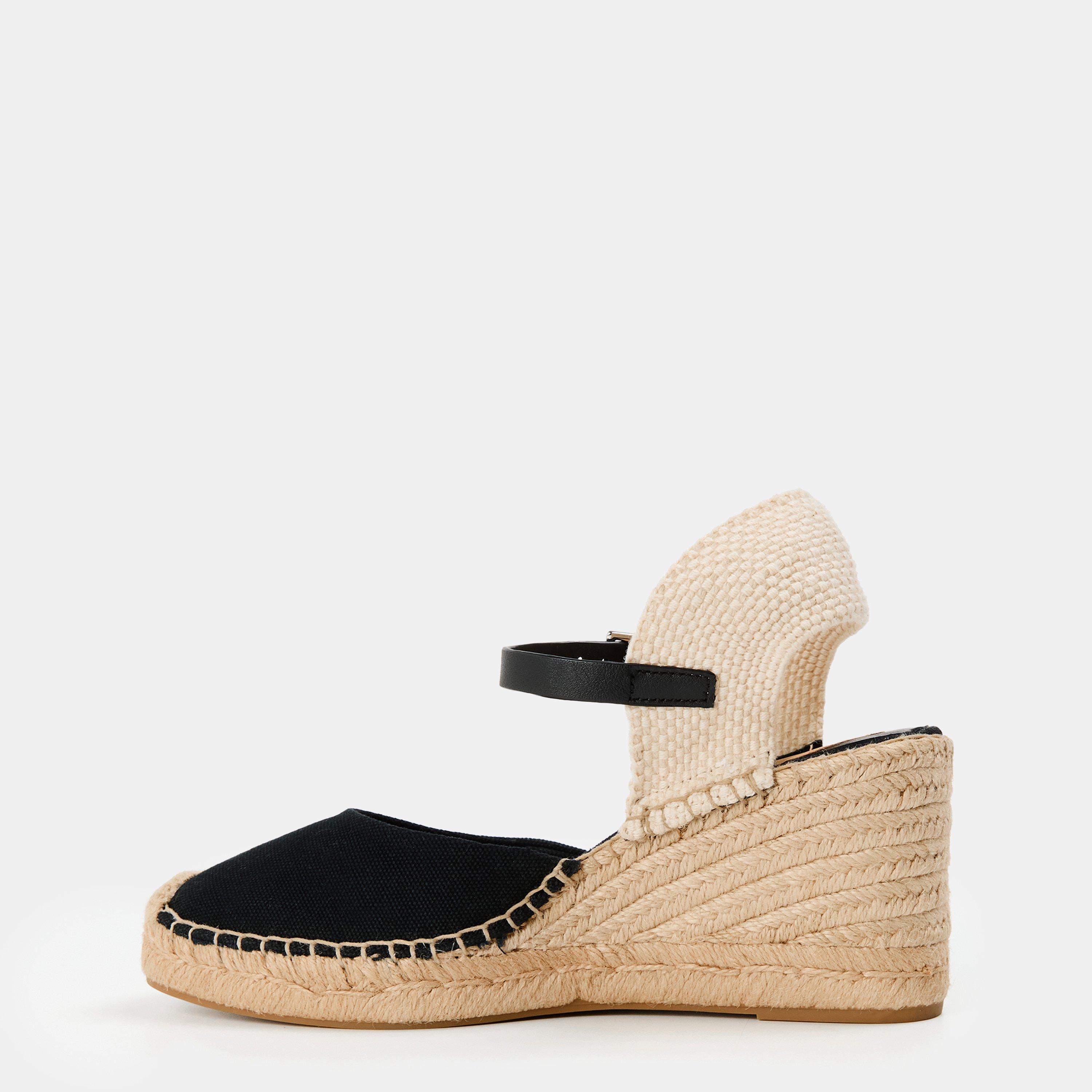 Black - Lauren by Ralph Lauren - Women's Real Leather Robby Wedge Heeled Sandals - 2