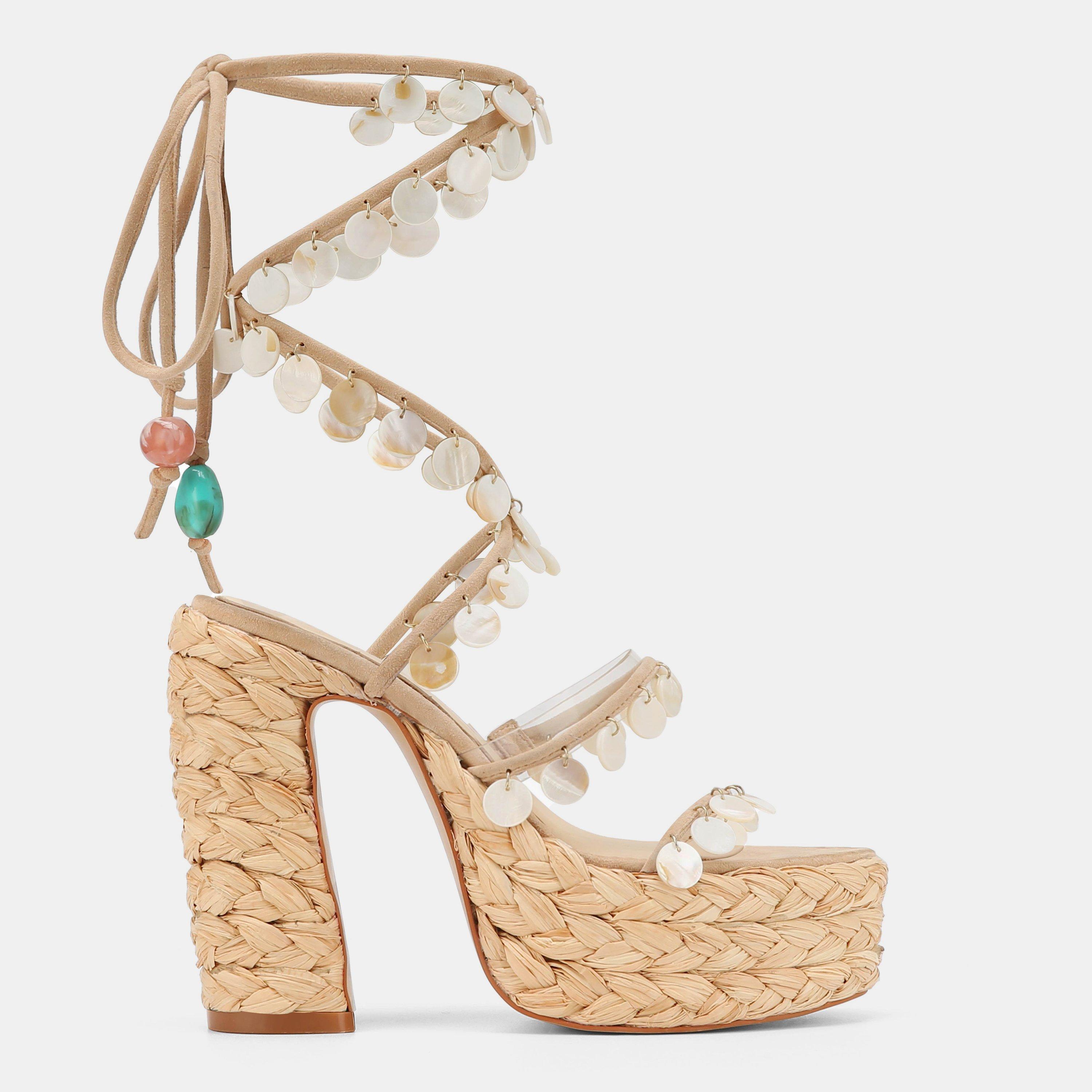 Natural Raffia - Naked Wolfe - Wolfe Fantasic Heels Ld62 - 1