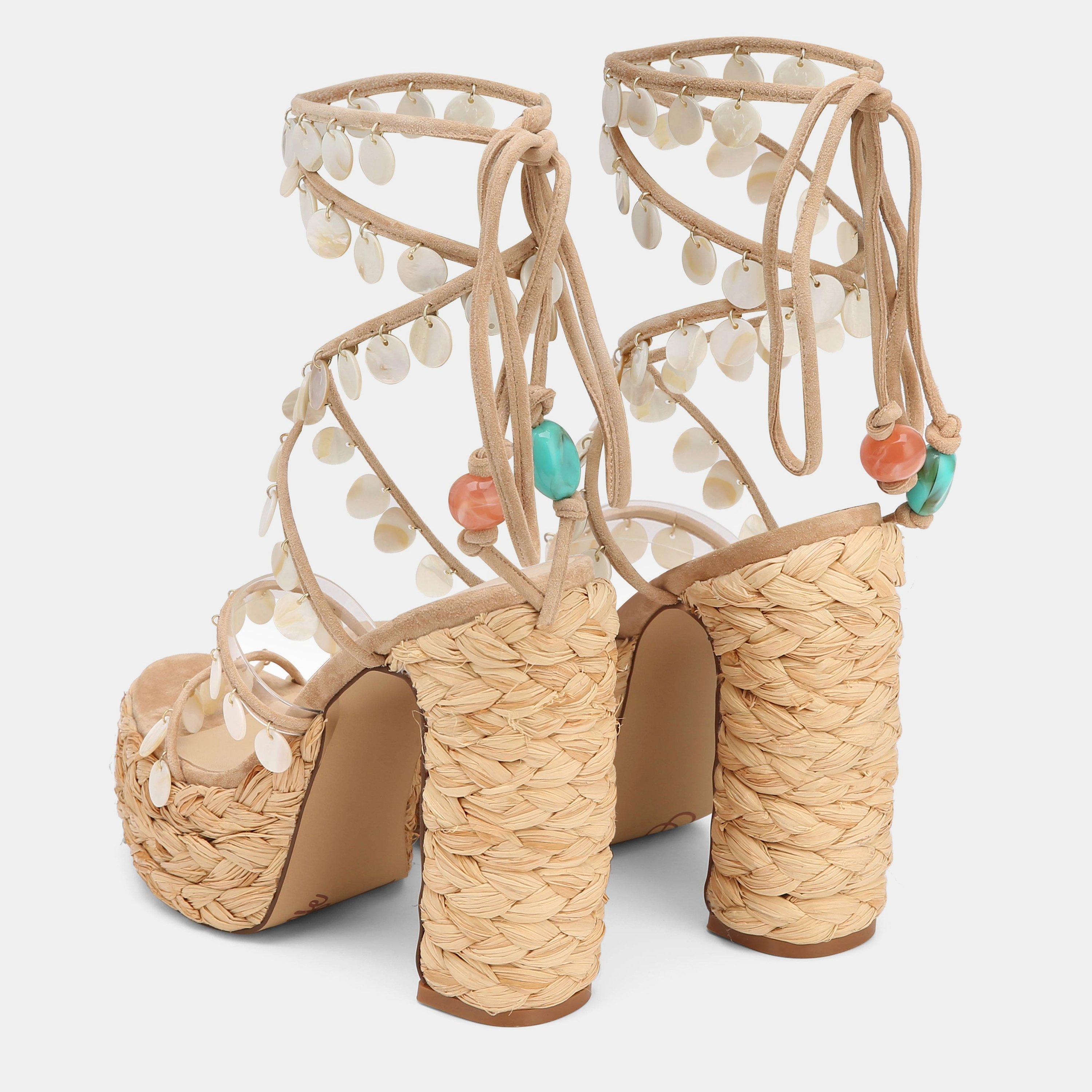 Natural Raffia - Naked Wolfe - Wolfe Fantasic Heels Ld62 - 4