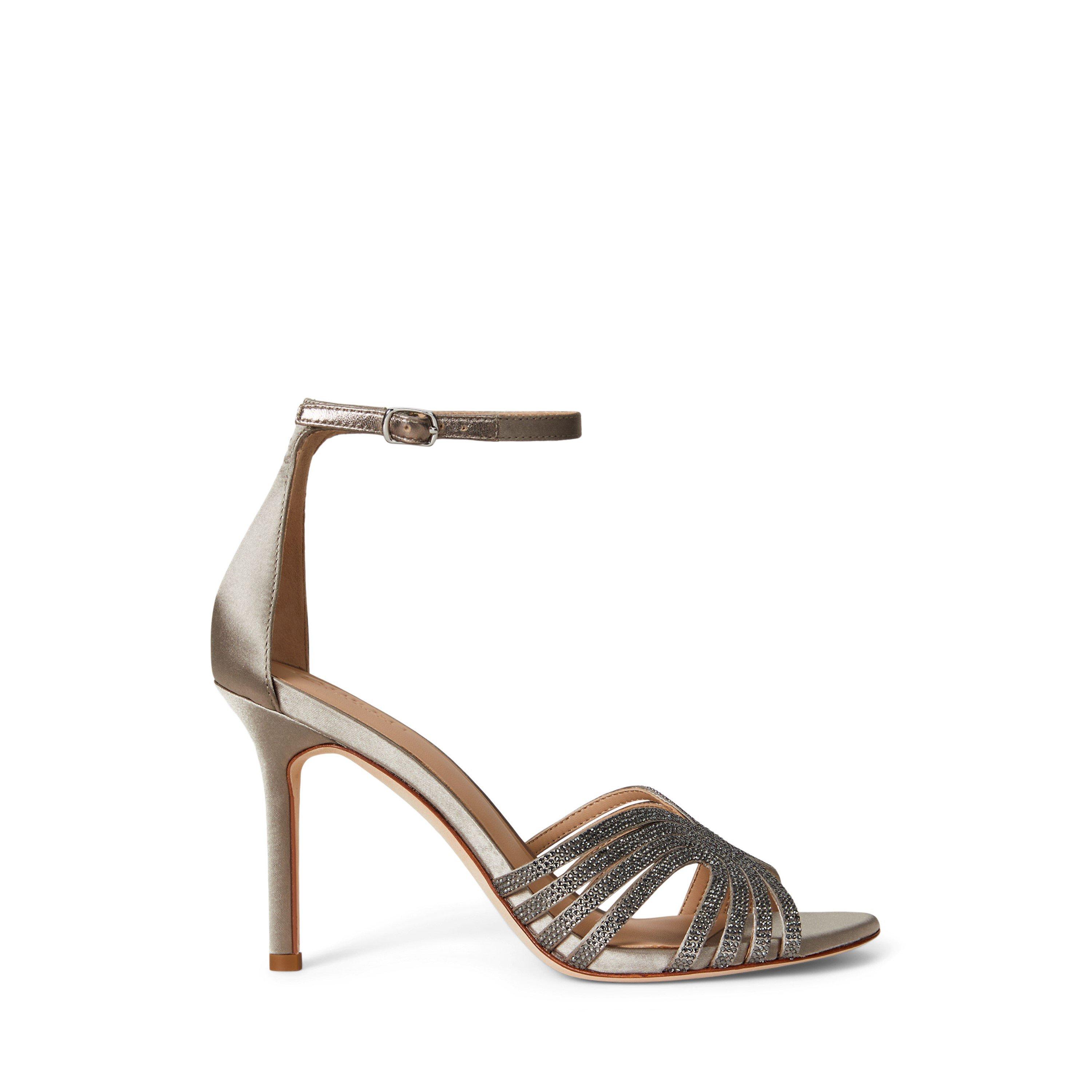 Taupe Brown - Lauren by Ralph Lauren - Women's Allie Heeled Sandals - 1