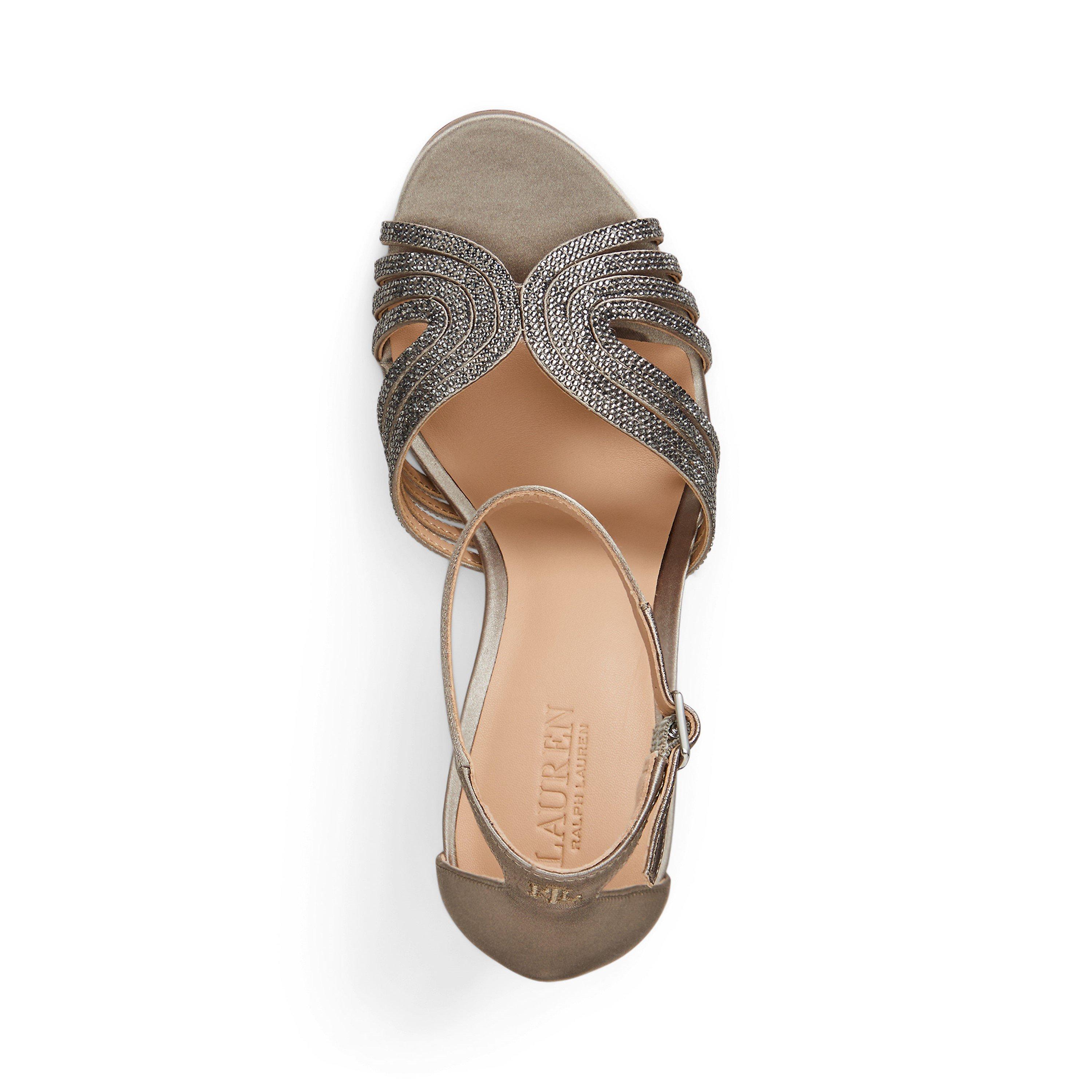 Taupe Brown - Lauren by Ralph Lauren - Women's Allie Heeled Sandals - 3