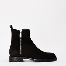 Off White Men's Flat Ankle Boots