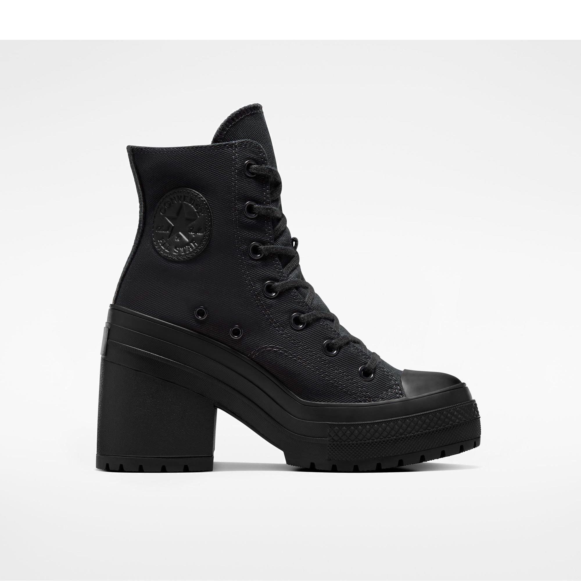 001-Black/Bla - Converse - Unisex Adults Chuck 70 De Luxe Heel Ankle Heeled Boot - 1