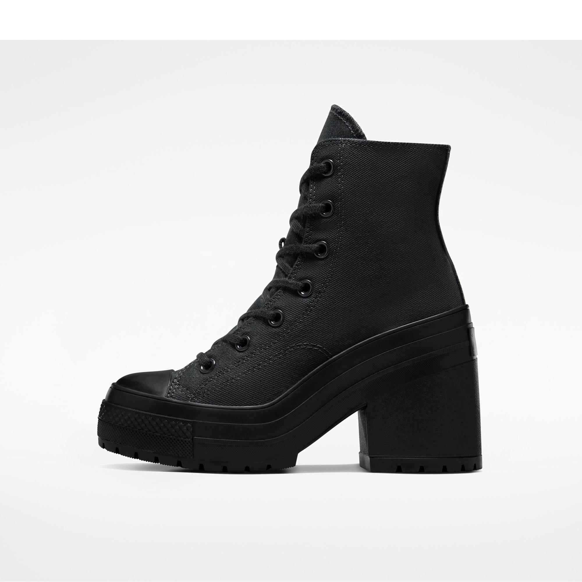 001-Black/Bla - Converse - Unisex Adults Chuck 70 De Luxe Heel Ankle Heeled Boot - 2
