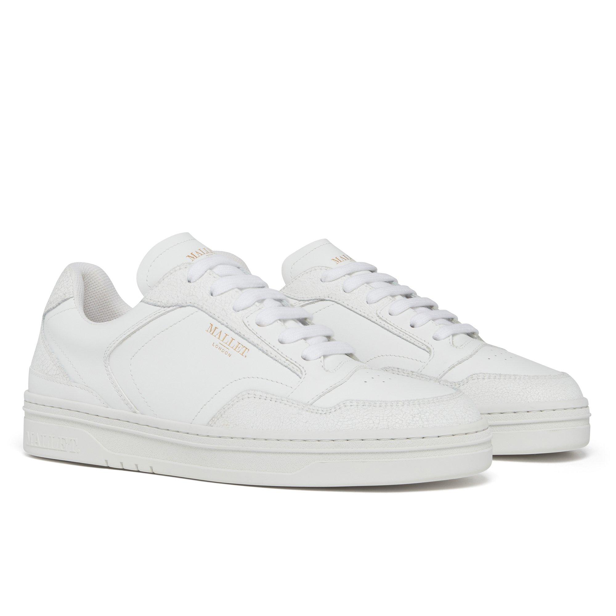 White Cracked - Mallet - Women's Bethany Court Trainers - 3