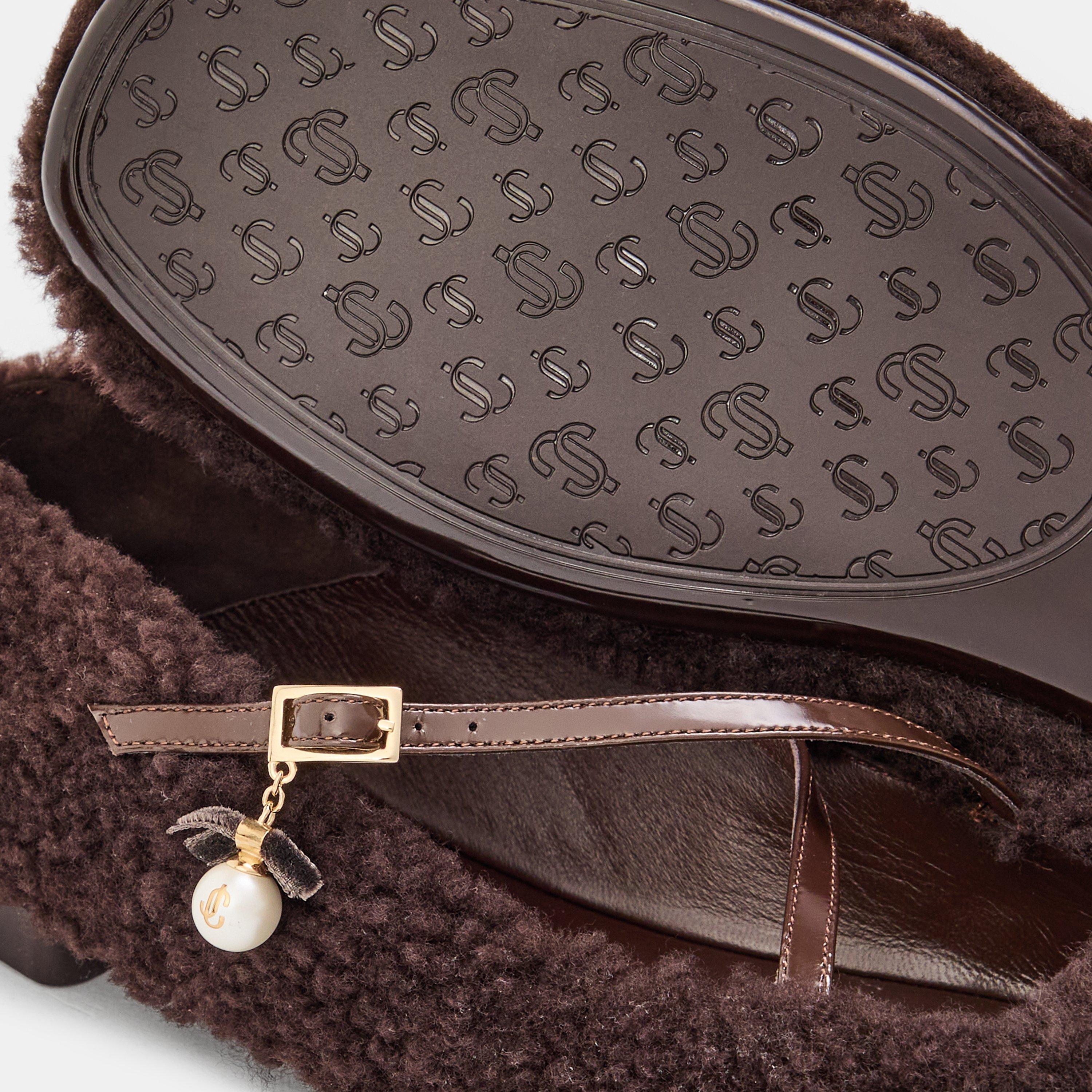 Chocolate - Jimmy Choo - Women's Cushioned Ballet Pumps - 4