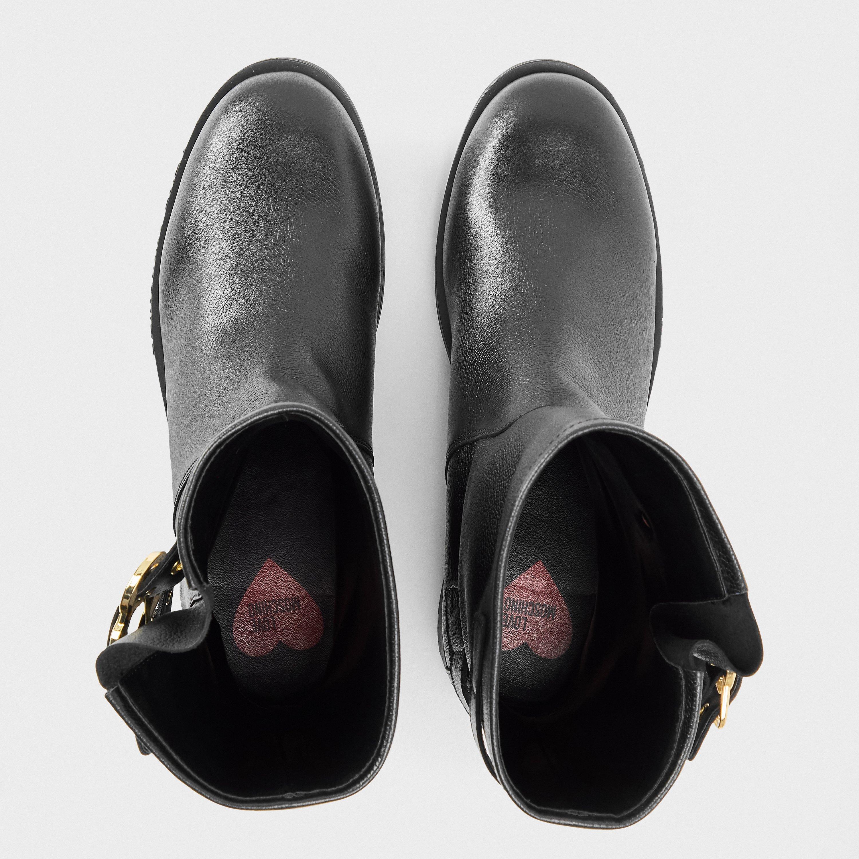 Black - Love Moschino - Women's Daily Biker Boots - 5