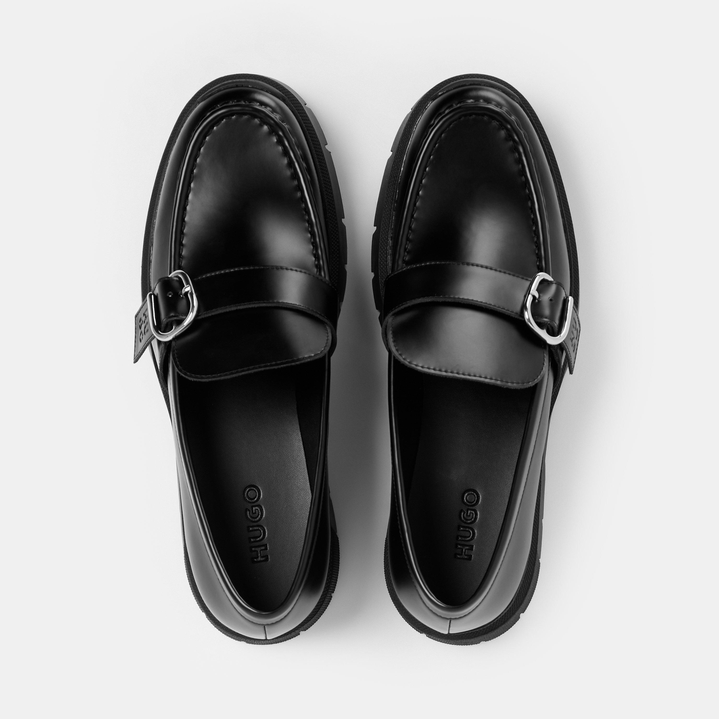 Black 001 - Hugo - Women's Kris Loafers - 5