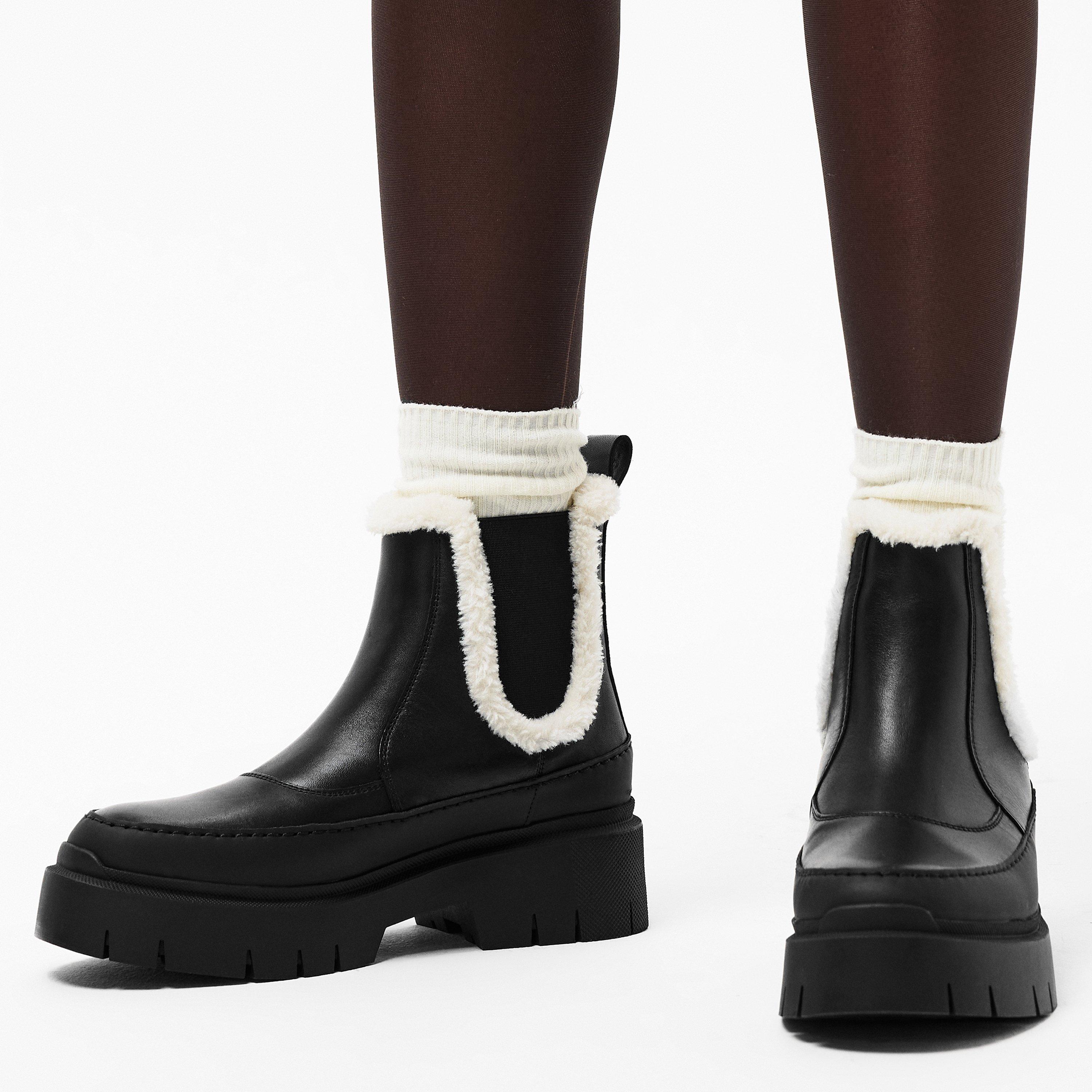 Black 001 - Hugo - Women's Biker Boots - 3