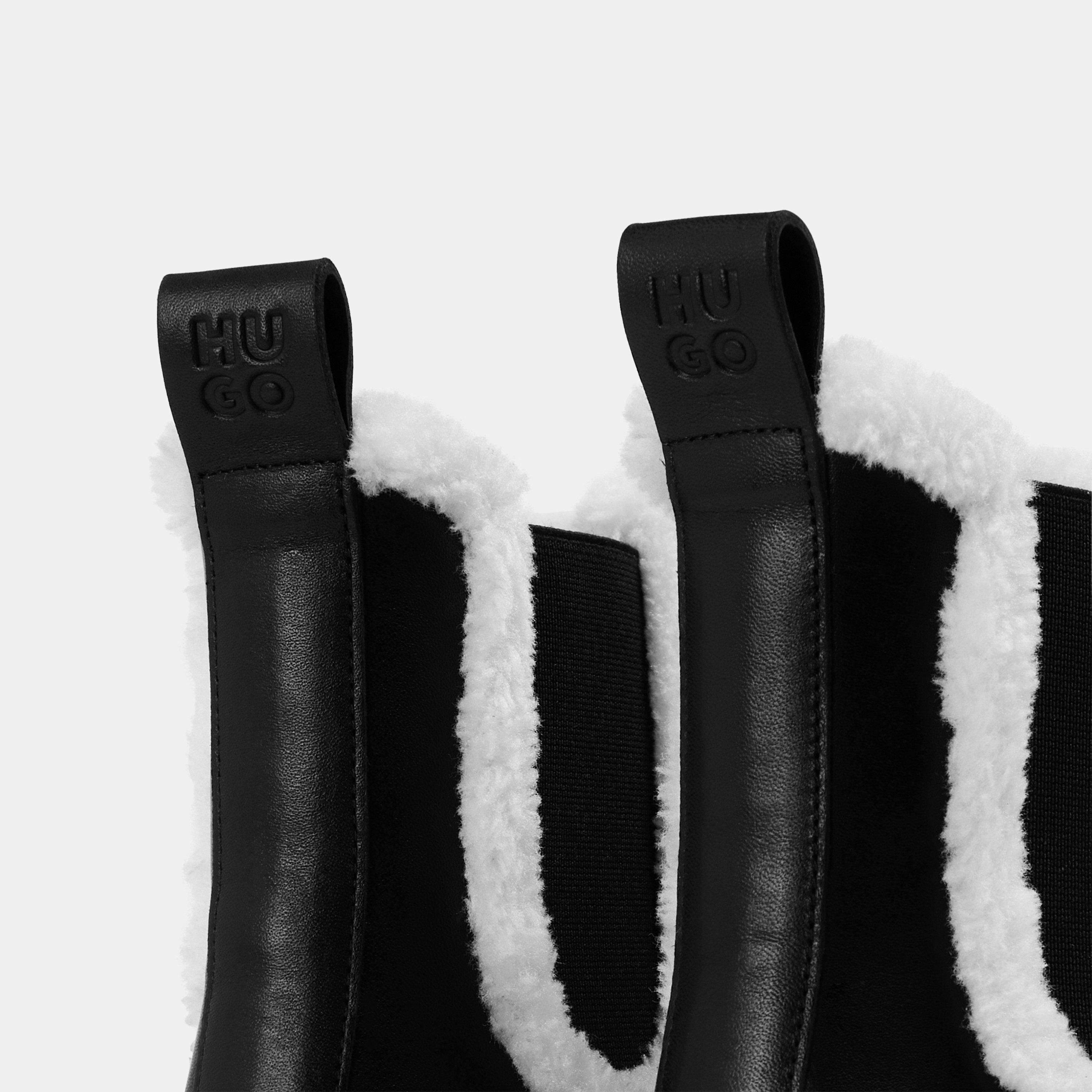 Black 001 - Hugo - Women's Biker Boots - 4