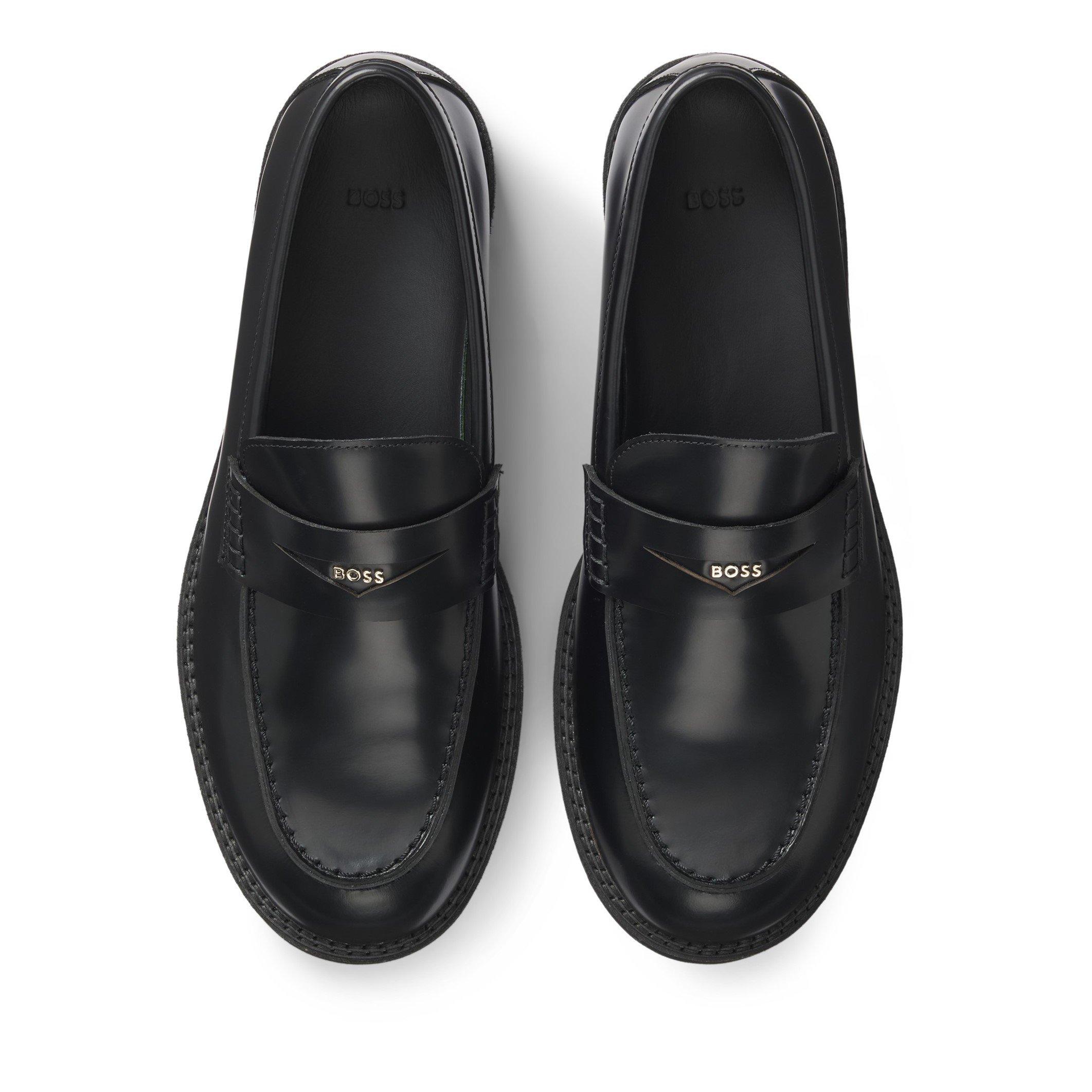 Black 001 - Boss - Women's Eleri Mocc Sophisticated Loafers - 8