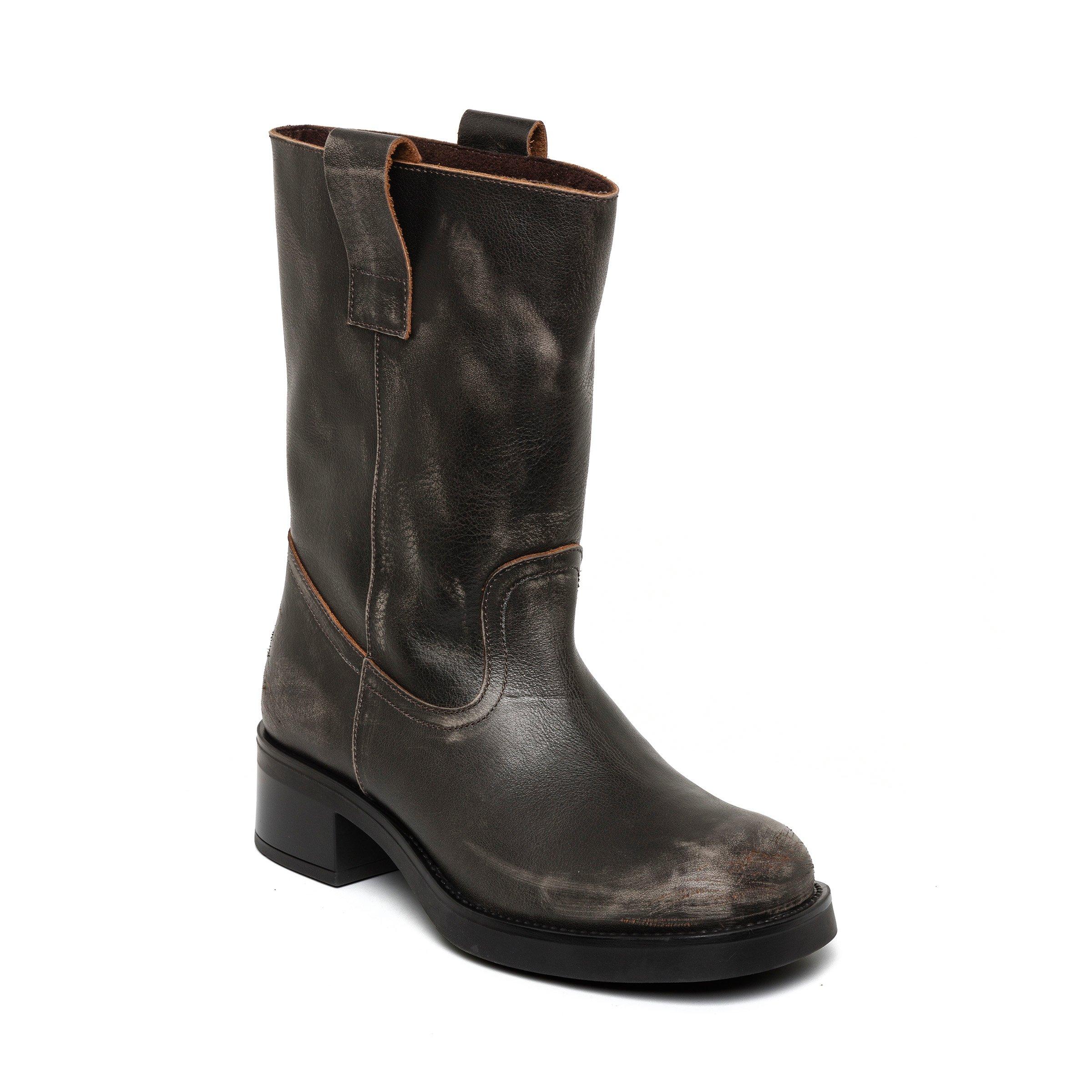 Brown Lthr - Steve Madden - Women's Benedict Biker Boots - 3