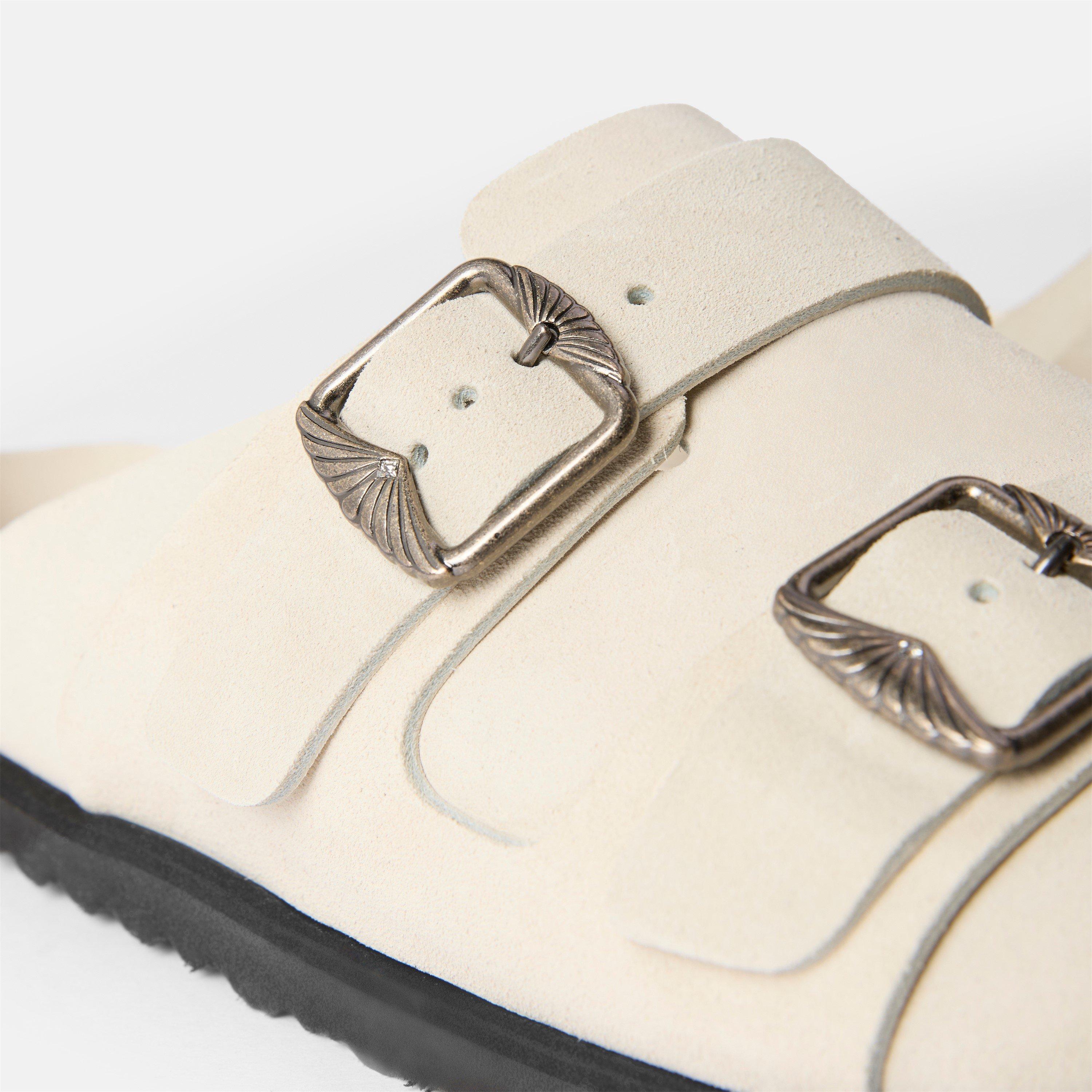 Cream - Birkenstock 1774 - Women's West Clogs - 4