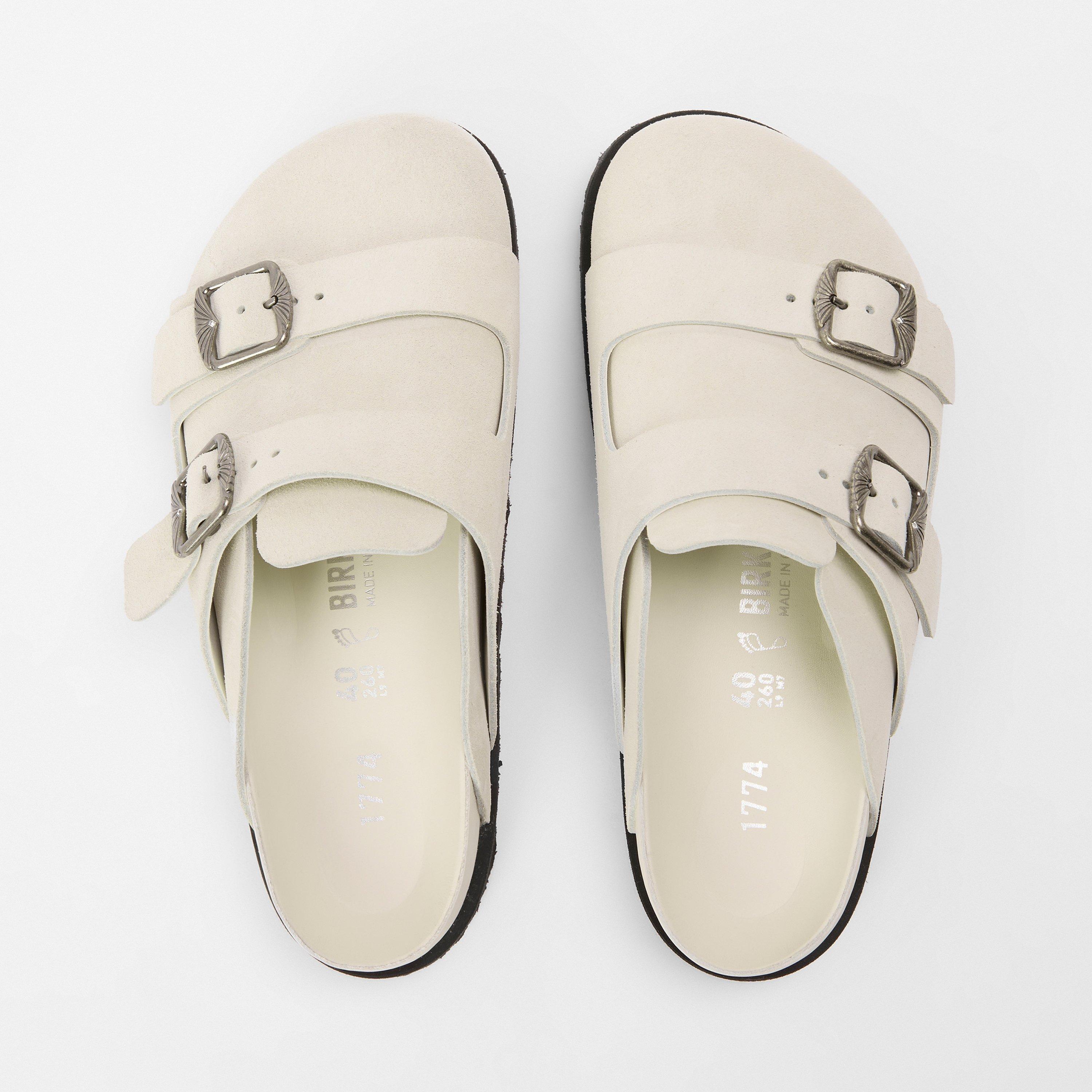 Cream - Birkenstock 1774 - Women's West Clogs - 5