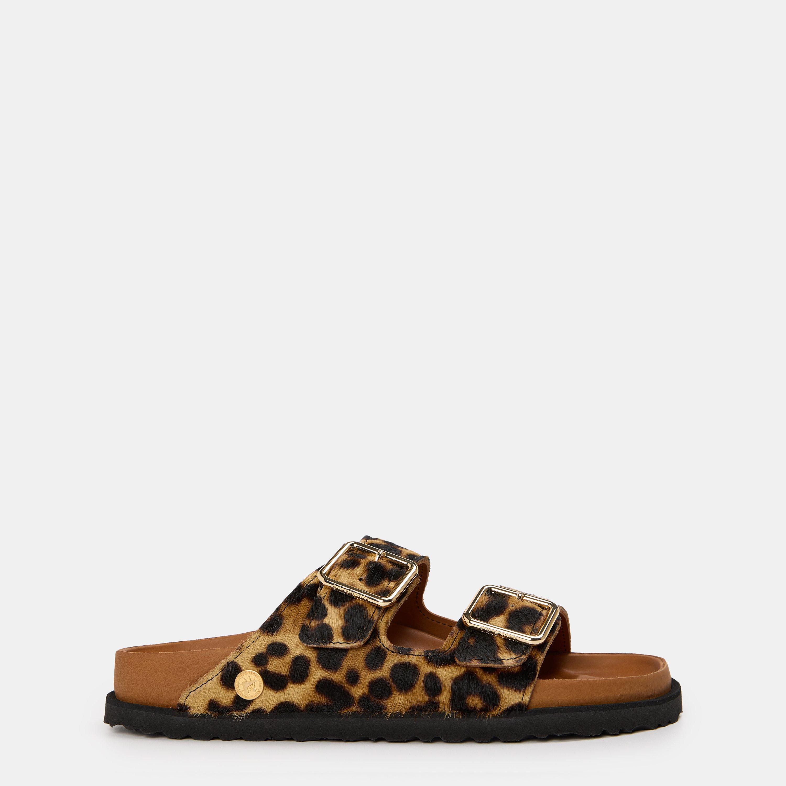 Leopard PnyHair - Birkenstock 1774 - Women's Arizona Flat Sandals - 1