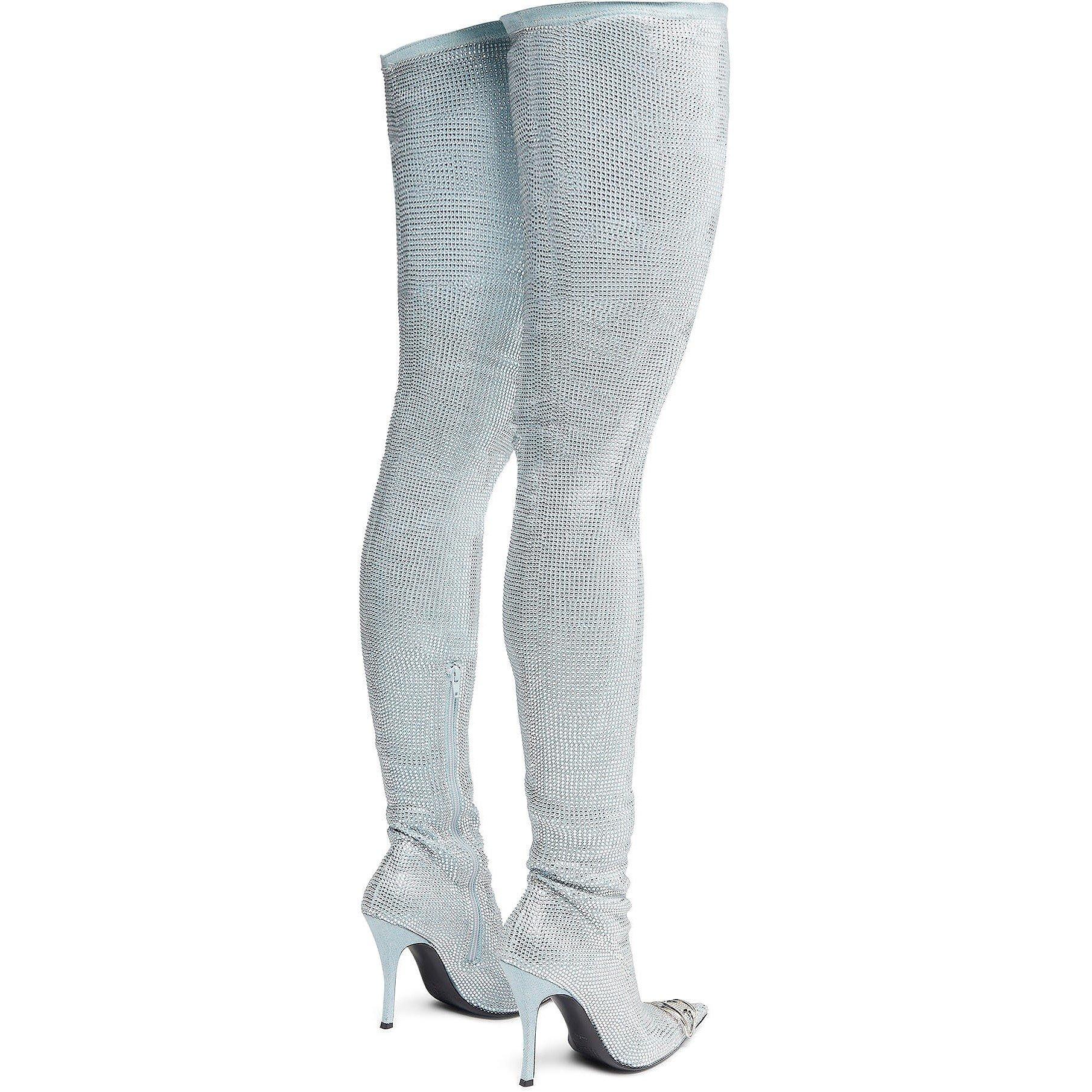 Vintage Blue - Diesel - Women's Over the Knee Boots - 3