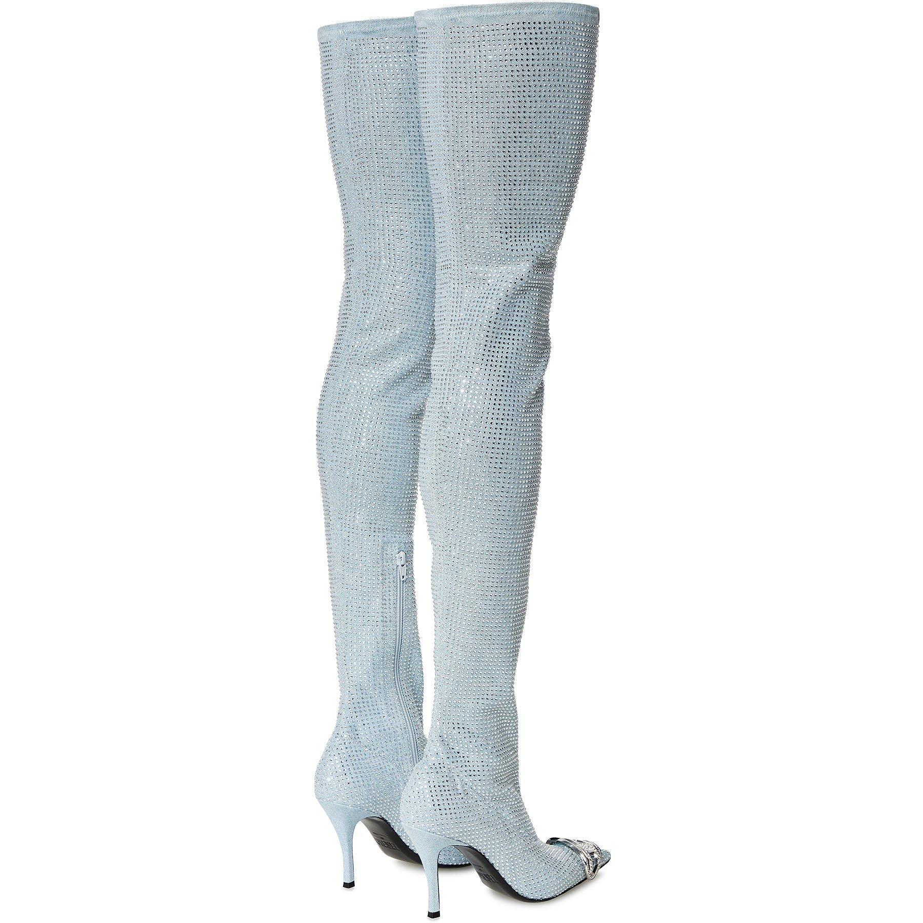 Vintage Blue - Diesel - Women's Over the Knee Boots - 6