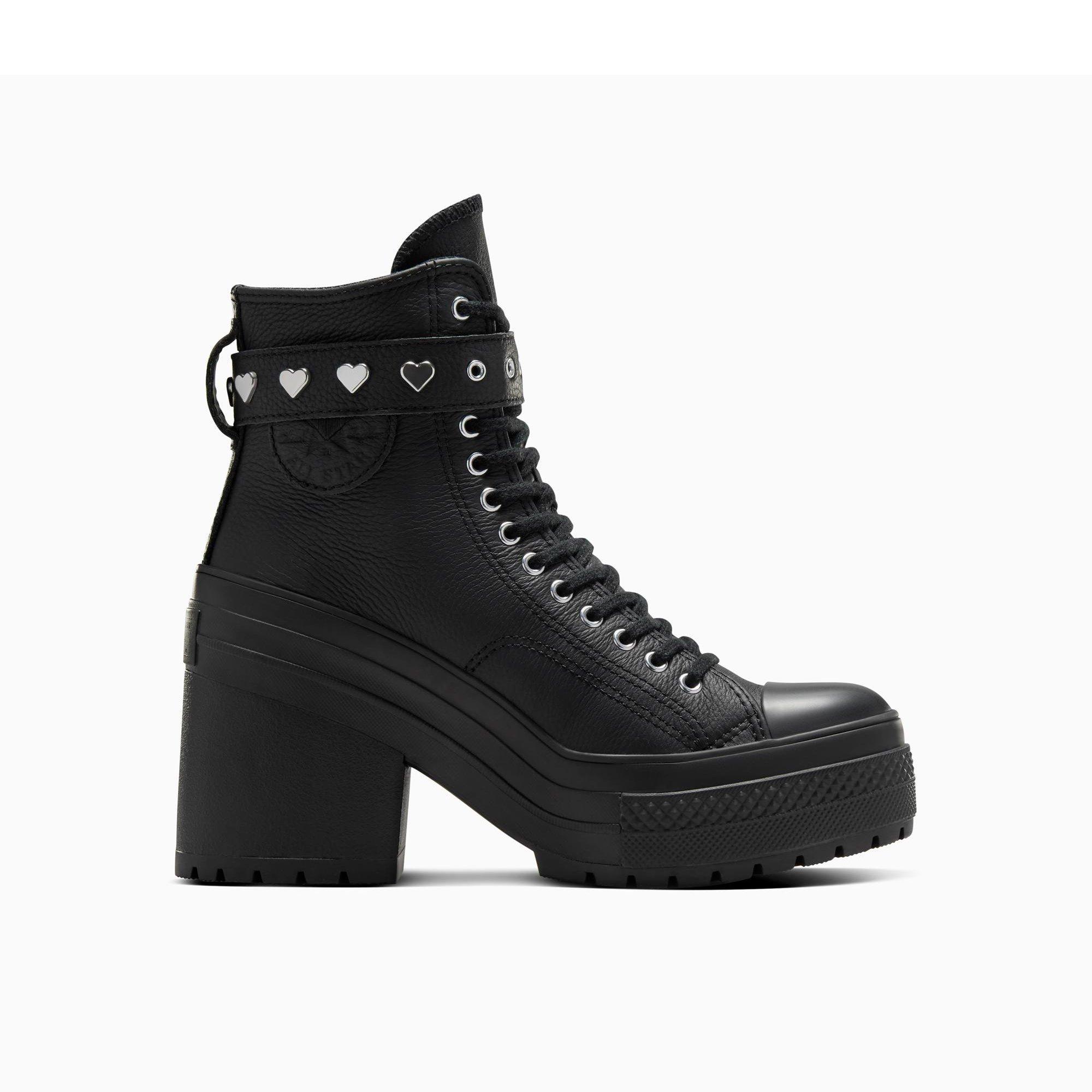 001-Black/Bla - Converse - Unisex Chuck 70 De Luxe Heel Ankle Heeled Boots - 1